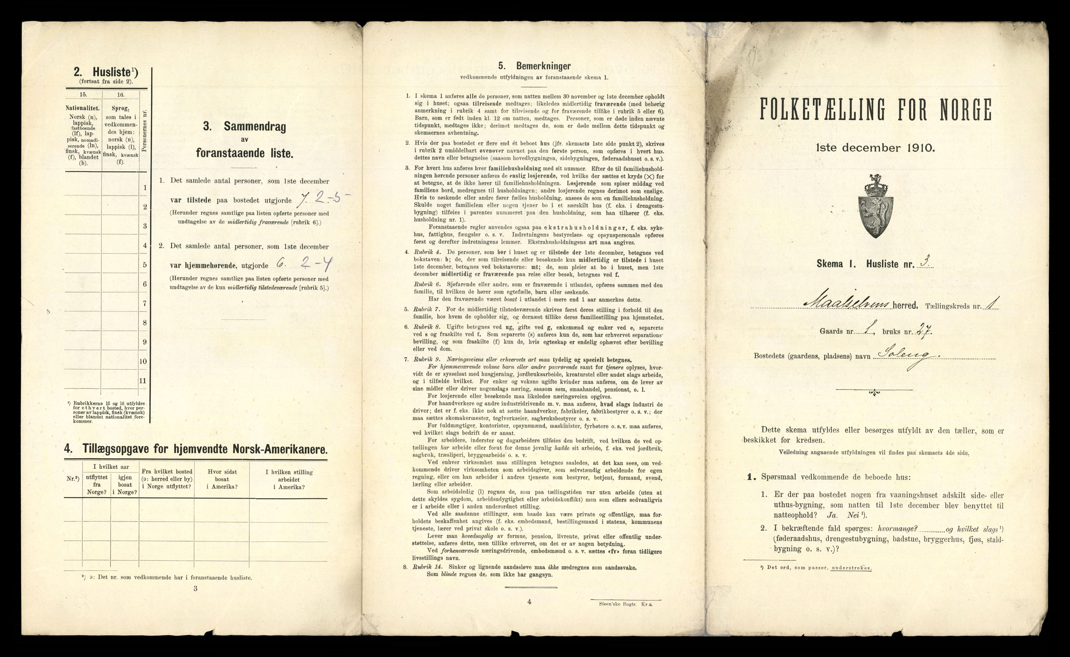 RA, 1910 census for Målselv, 1910, p. 81