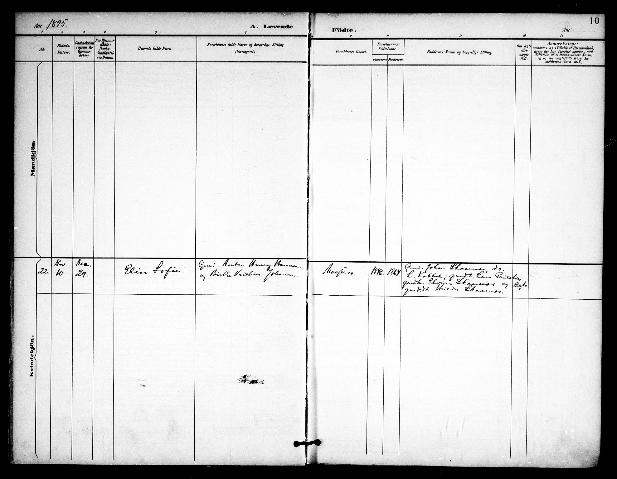 Våler prestekontor Kirkebøker, AV/SAO-A-11083/F/Fa/L0011: Parish register (official) no. I 11, 1893-1909, p. 10