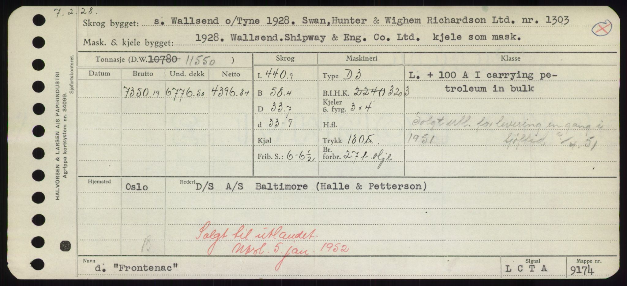 Sjøfartsdirektoratet med forløpere, Skipsmålingen, RA/S-1627/H/Hd/L0011: Fartøy, Fla-Får, p. 513