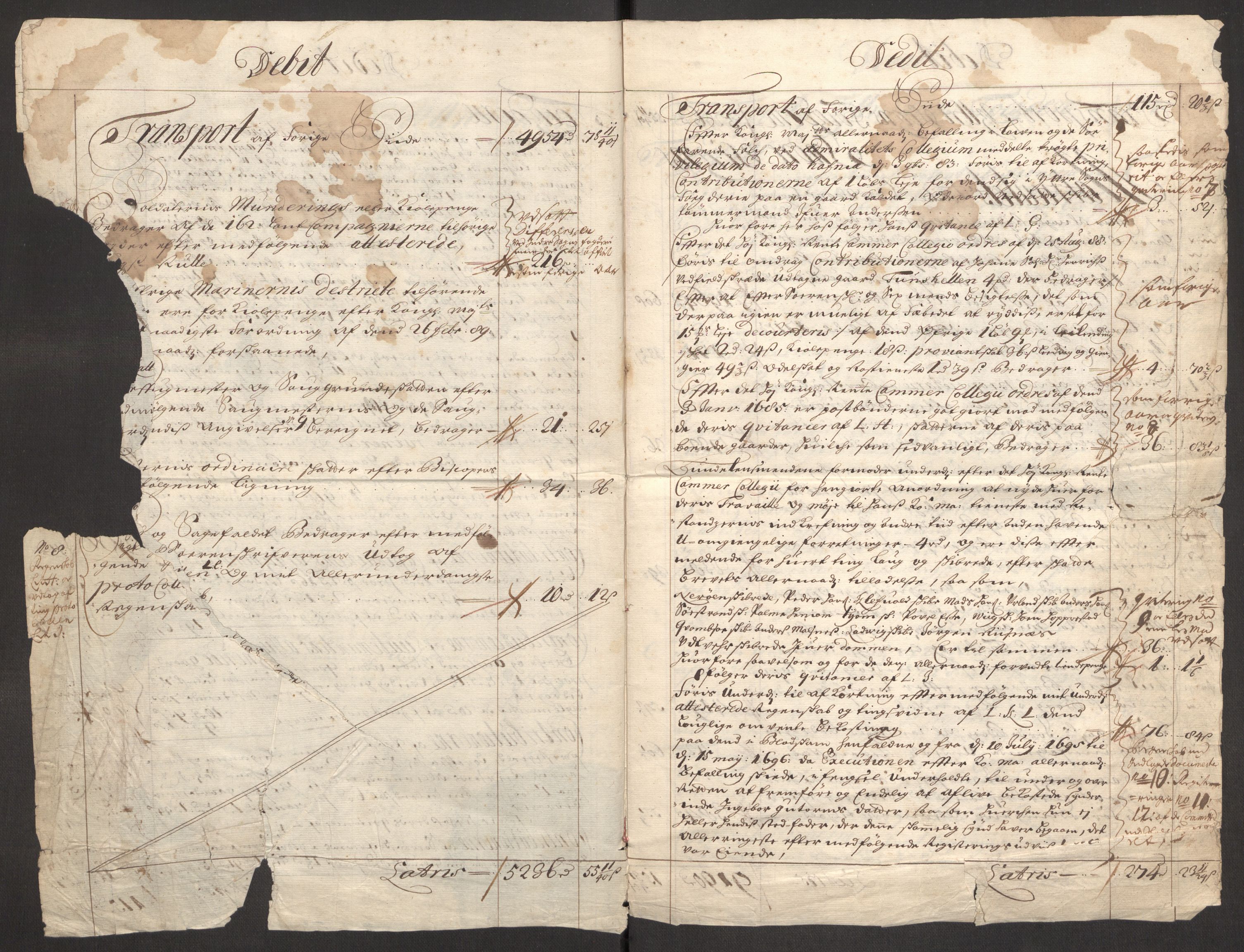 Rentekammeret inntil 1814, Reviderte regnskaper, Fogderegnskap, RA/EA-4092/R52/L3309: Fogderegnskap Sogn, 1696-1697, p. 6