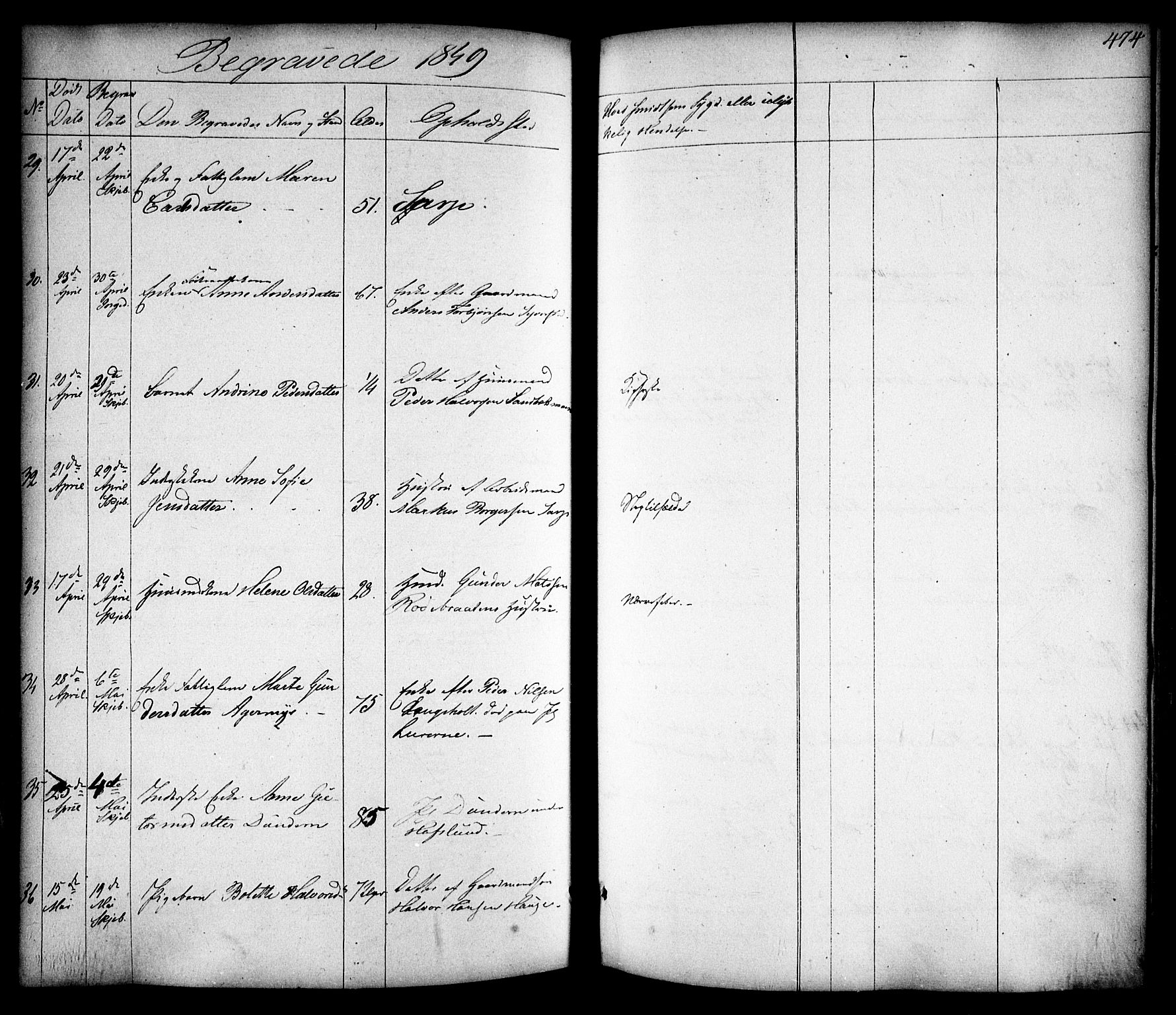 Skjeberg prestekontor Kirkebøker, AV/SAO-A-10923/F/Fa/L0006: Parish register (official) no. I 6, 1846-1858, p. 474