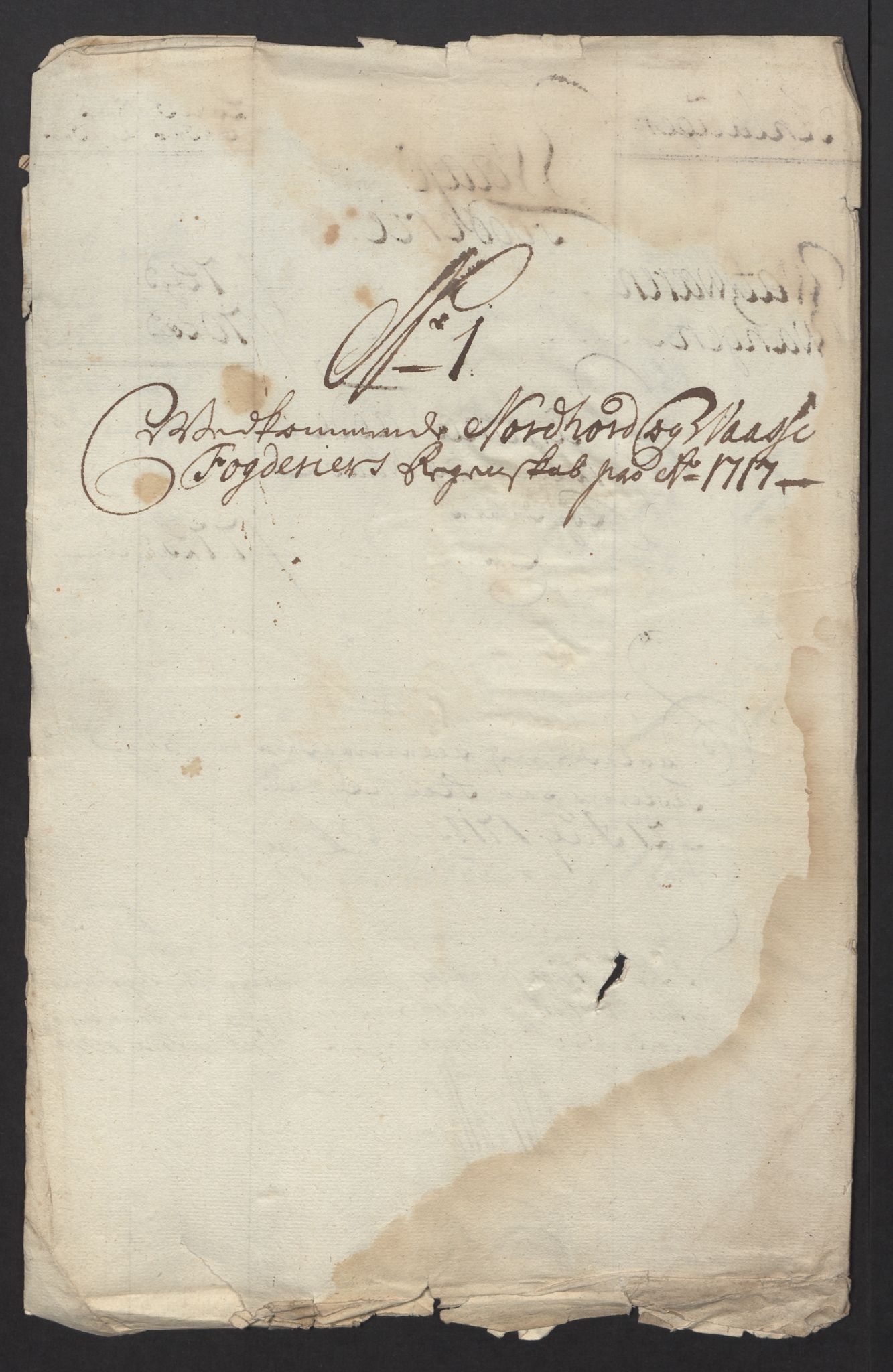 Rentekammeret inntil 1814, Reviderte regnskaper, Fogderegnskap, RA/EA-4092/R51/L3201: Fogderegnskap Nordhordland og Voss, 1717, p. 31