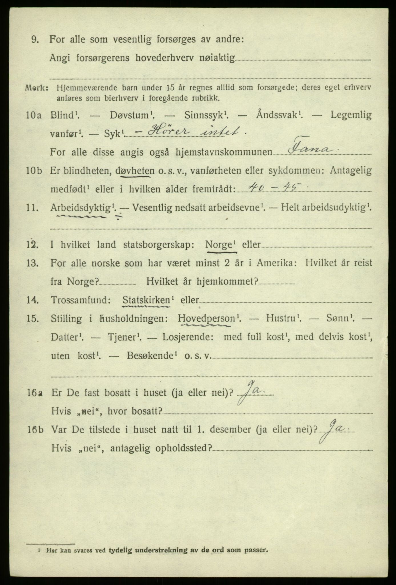 SAB, 1920 census for Fana, 1920, p. 19732