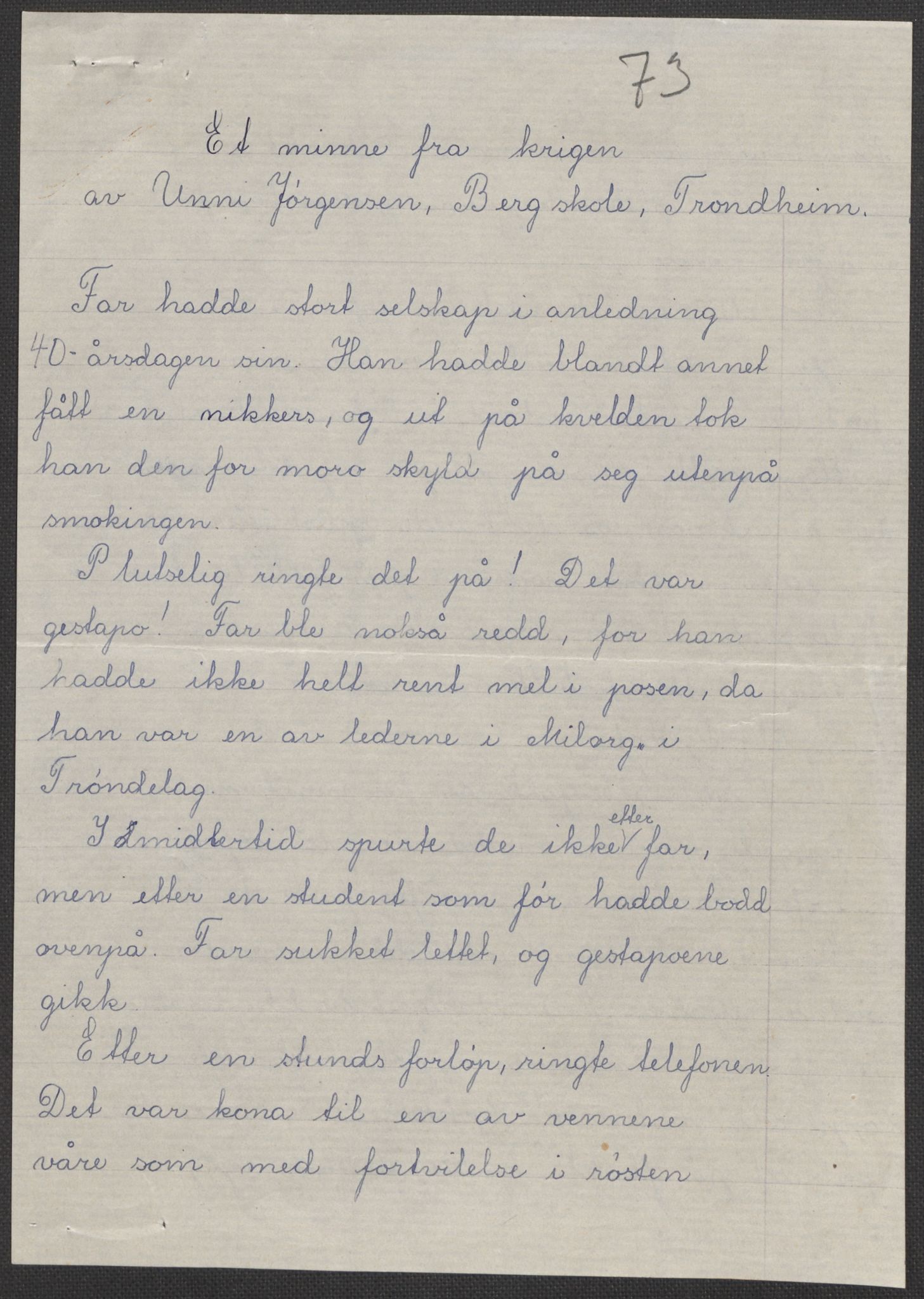 Det norske totalavholdsselskap, RA/PA-0419/E/Eb/L0603: Skolestiler om krigstida (ordnet topografisk etter distrikt og skole), 1946, p. 542