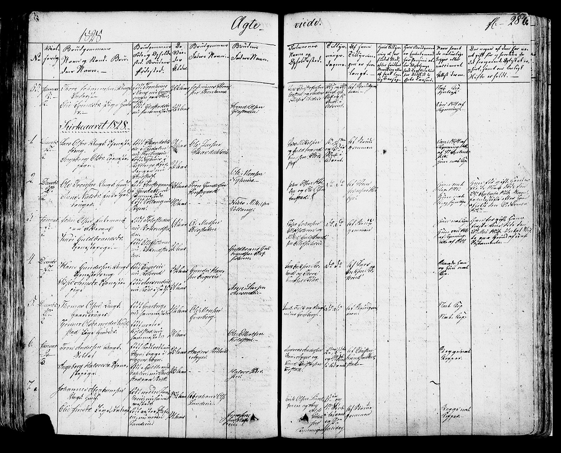 Ringsaker prestekontor, AV/SAH-PREST-014/K/Ka/L0007: Parish register (official) no. 7A, 1826-1837, p. 286