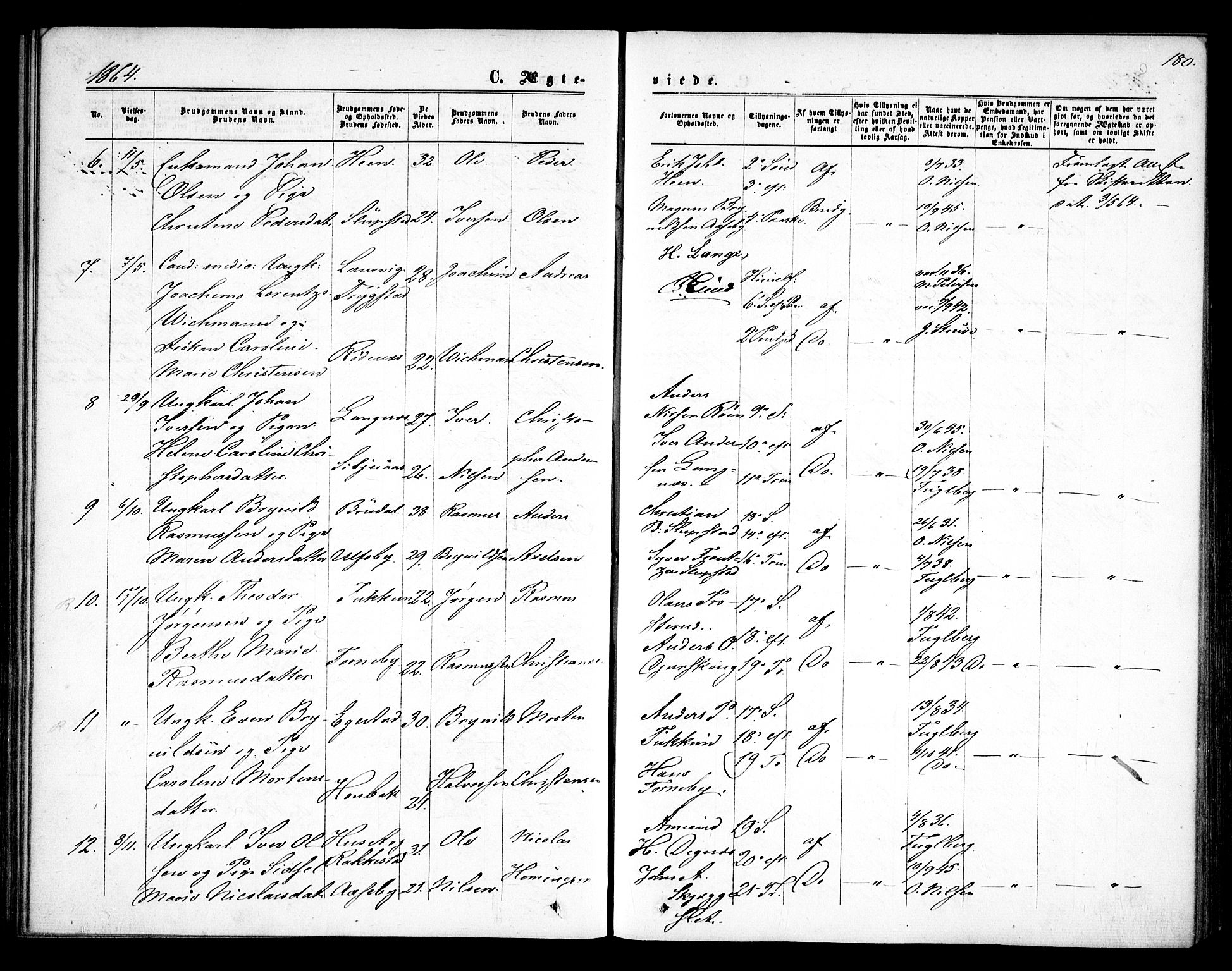 Rødenes prestekontor Kirkebøker, SAO/A-2005/F/Fa/L0007: Parish register (official) no. I 7, 1860-1869, p. 180