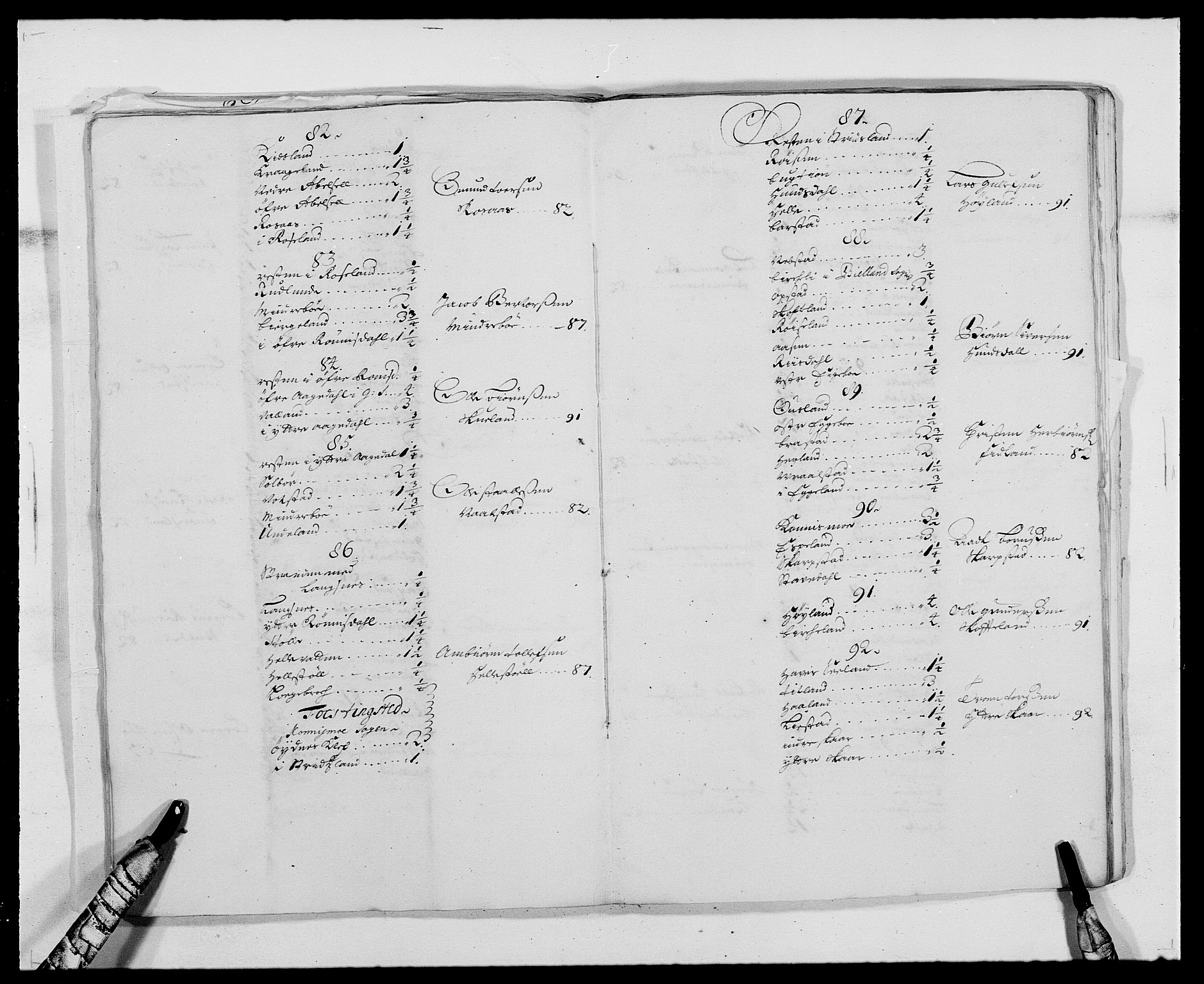 Rentekammeret inntil 1814, Reviderte regnskaper, Fogderegnskap, AV/RA-EA-4092/R41/L2536: Fogderegnskap Lista, 1690-1693, p. 387