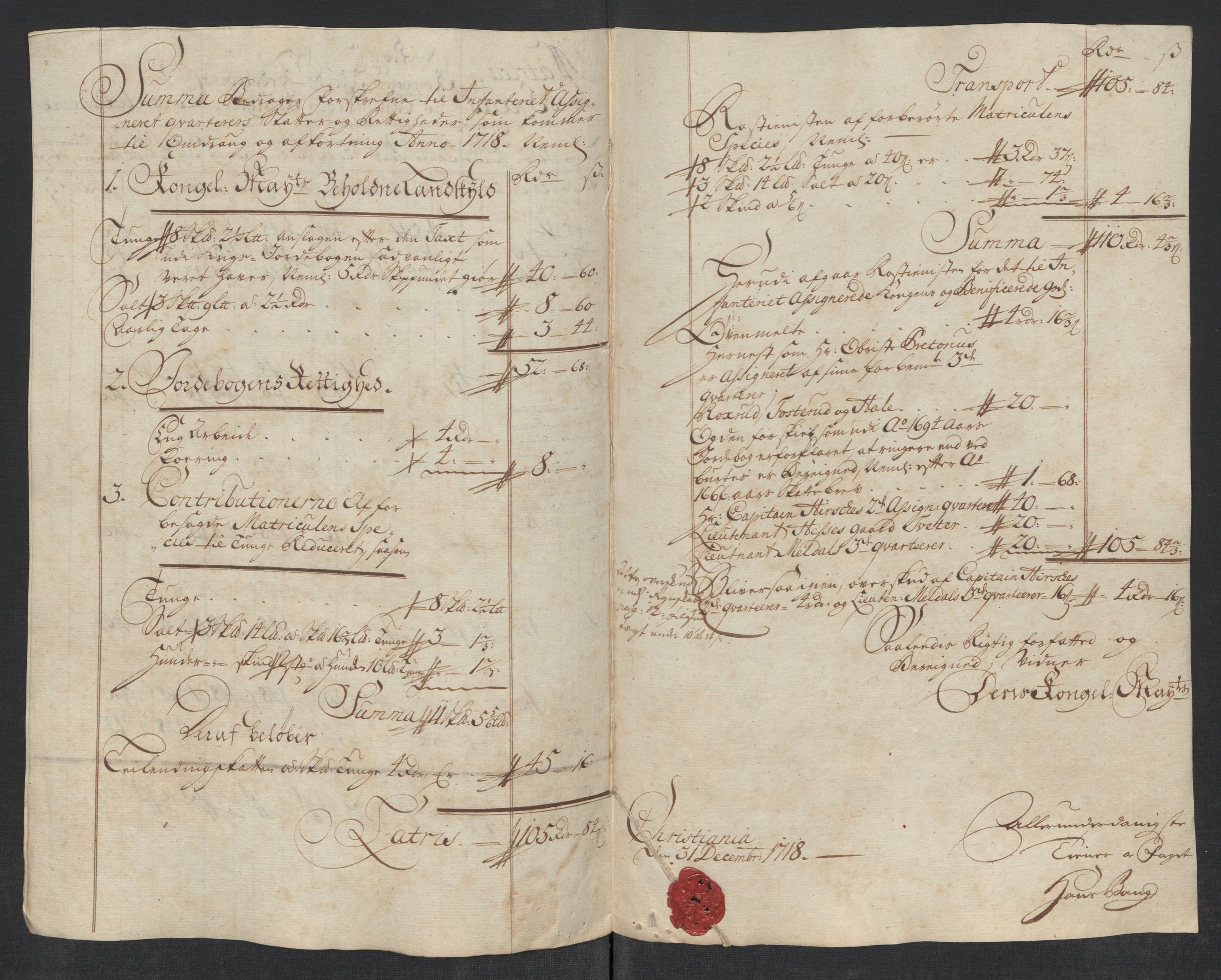 Rentekammeret inntil 1814, Reviderte regnskaper, Fogderegnskap, AV/RA-EA-4092/R10/L0456: Fogderegnskap Aker og Follo, 1718, p. 305