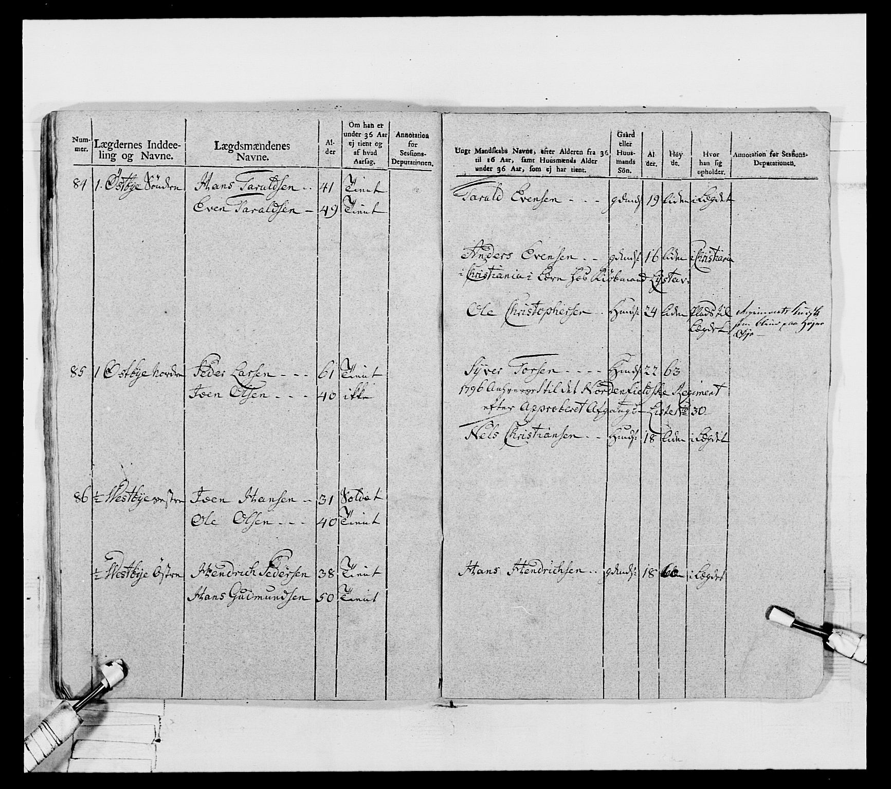 Generalitets- og kommissariatskollegiet, Det kongelige norske kommissariatskollegium, AV/RA-EA-5420/E/Eh/L0067: Opplandske nasjonale infanteriregiment, 1789-1797, p. 435