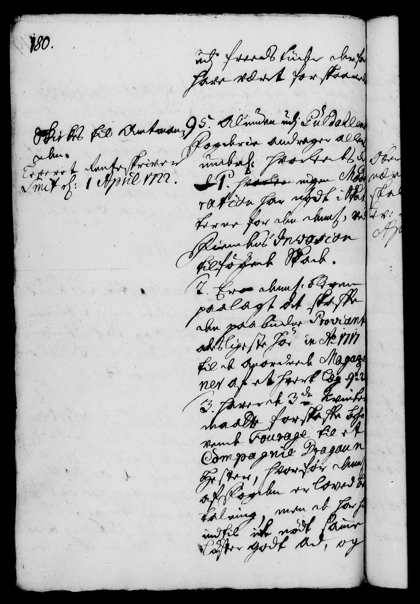Rentekammeret, Kammerkanselliet, AV/RA-EA-3111/G/Gh/Gha/L0005: Norsk ekstraktmemorialprotokoll (merket RK 53.50), 1721-1723, p. 180