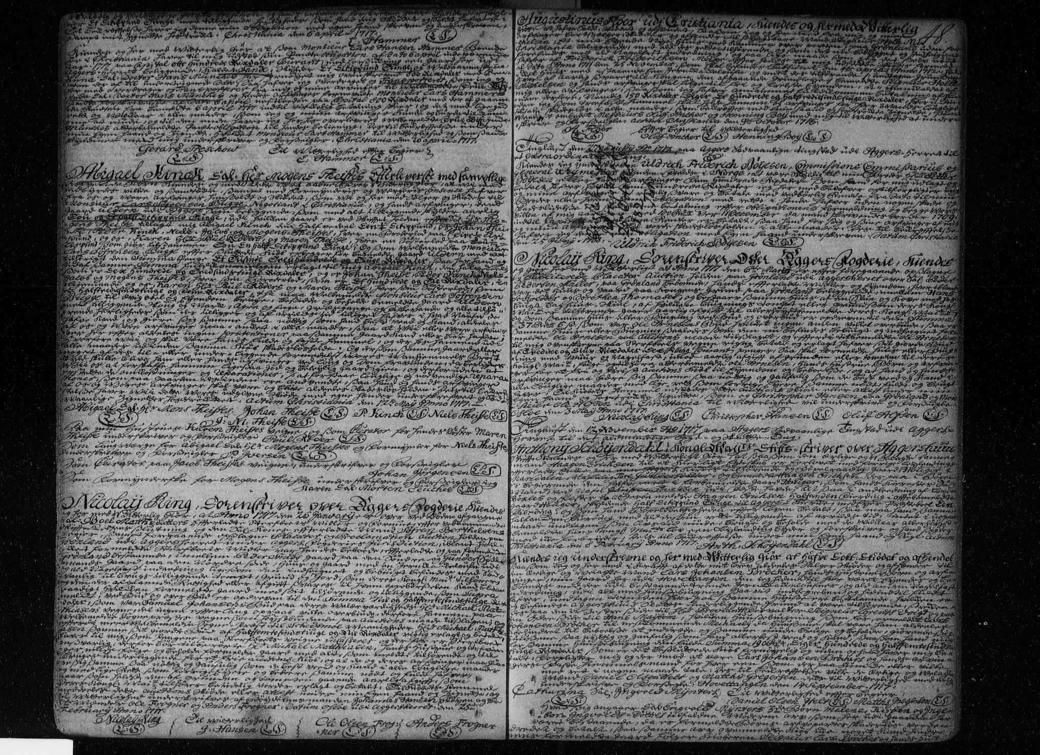 Aker sorenskriveri, AV/SAO-A-10895/G/Gb/Gba/L0001: Mortgage book no. I 1, 1710-1740, p. 48