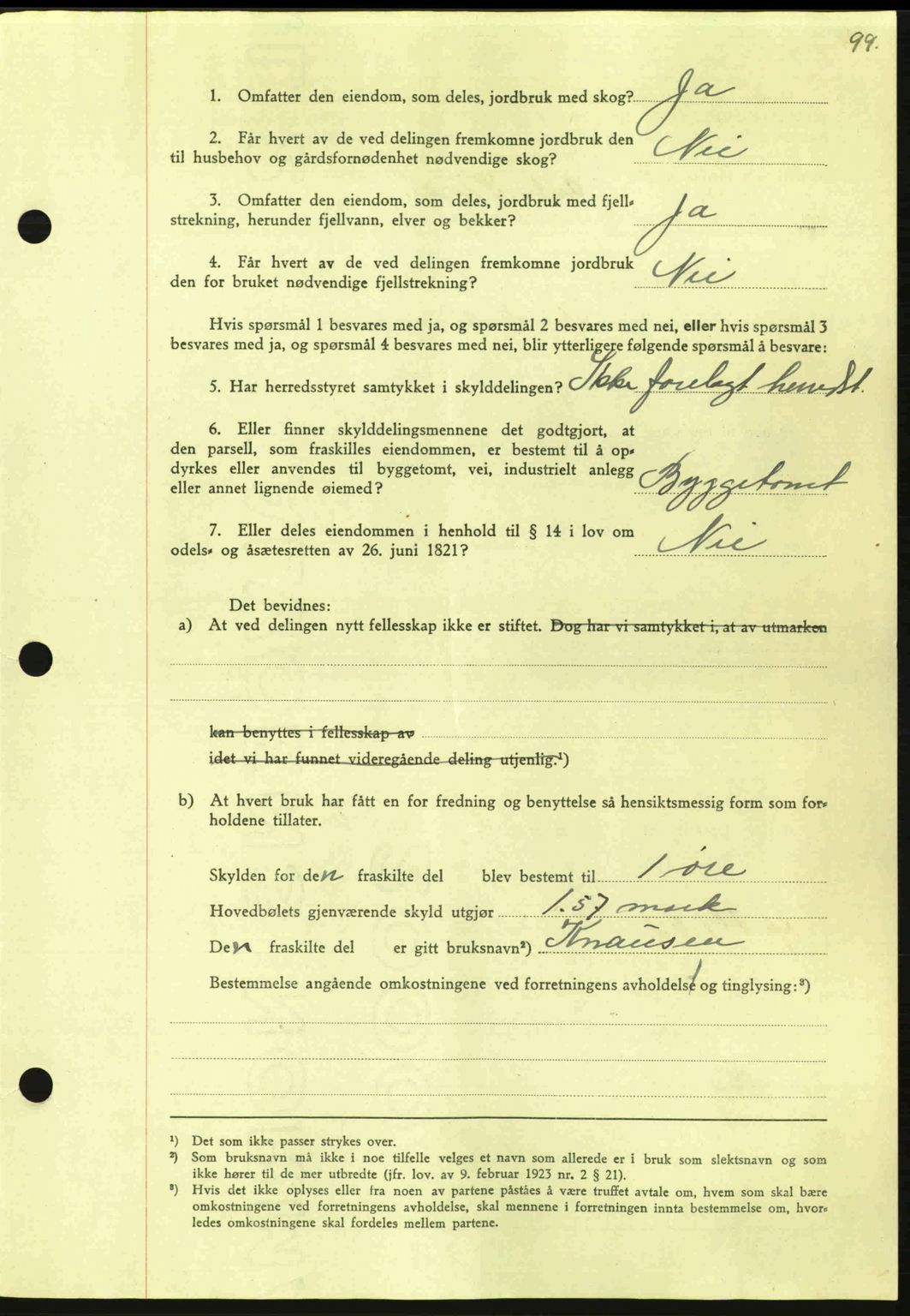 Nordmøre sorenskriveri, AV/SAT-A-4132/1/2/2Ca: Mortgage book no. A96, 1943-1944, Diary no: : 2080/1943