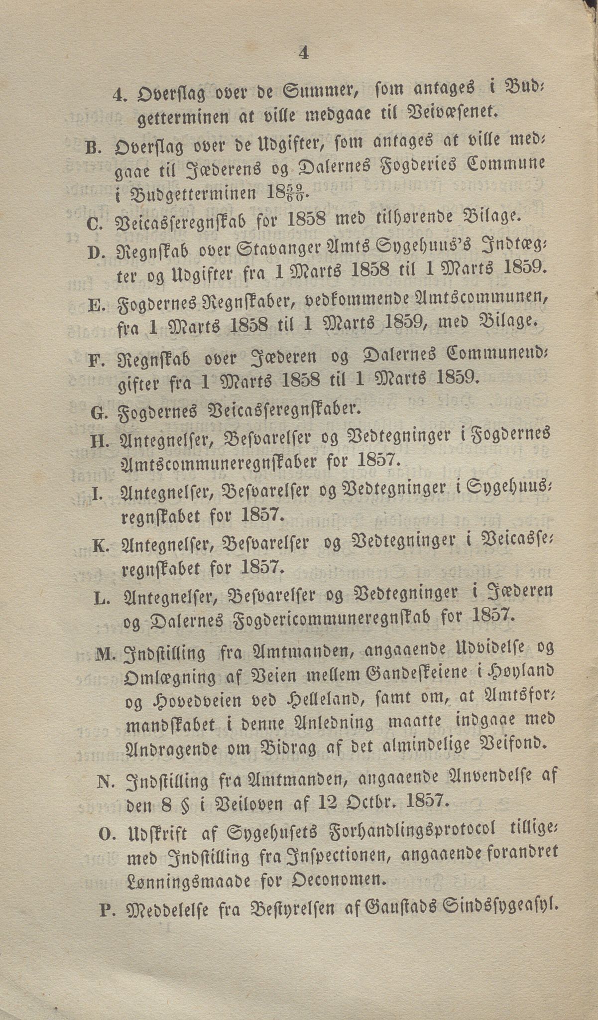 Rogaland fylkeskommune - Fylkesrådmannen , IKAR/A-900/A, 1858-1861, p. 199