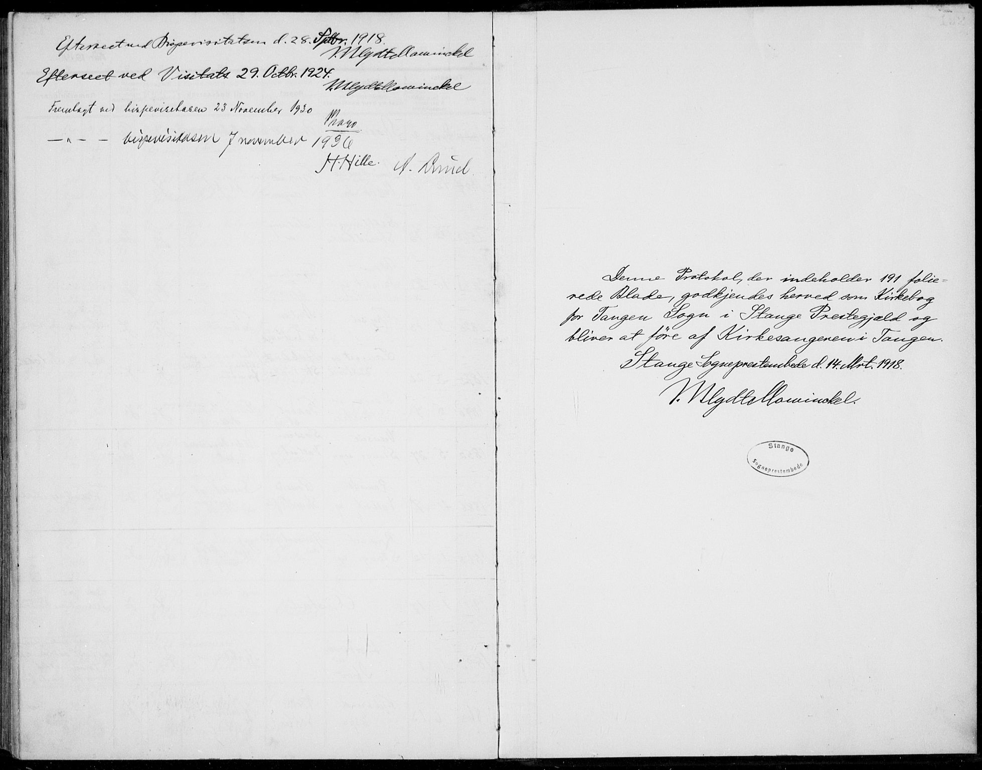 Stange prestekontor, SAH/PREST-002/L/L0017: Parish register (copy) no. 17, 1918-1936