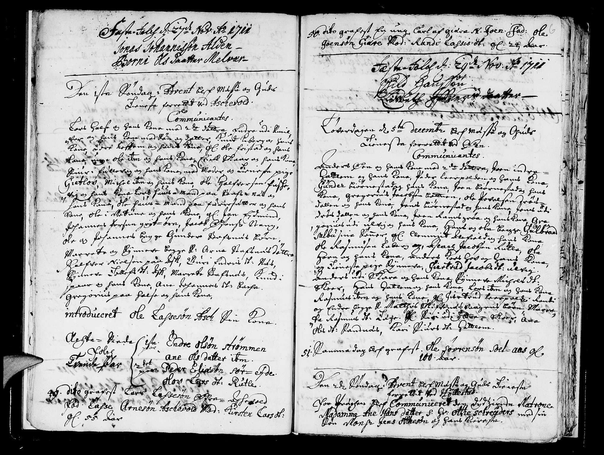 Askvoll sokneprestembete, AV/SAB-A-79501/H/Haa/Haaa/L0002: Parish register (official) no. A 2, 1711-1715, p. 6