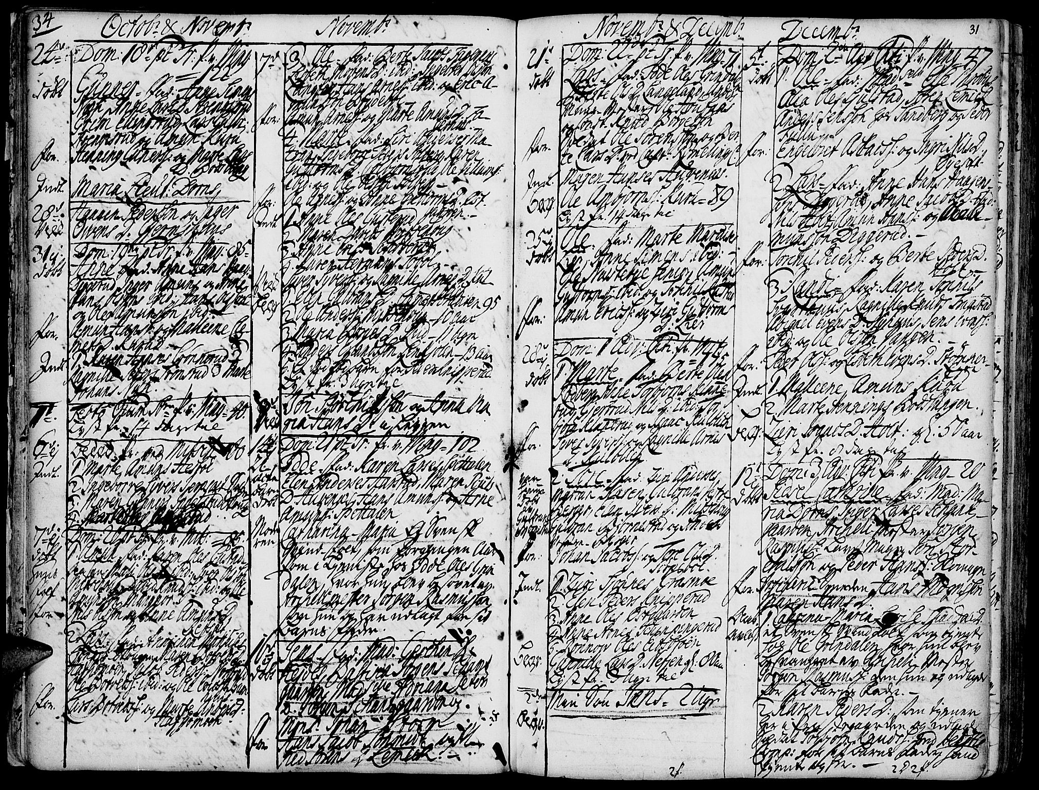 Vinger prestekontor, AV/SAH-PREST-024/H/Ha/Haa/L0002: Parish register (official) no. 2, 1730-1751, p. 31