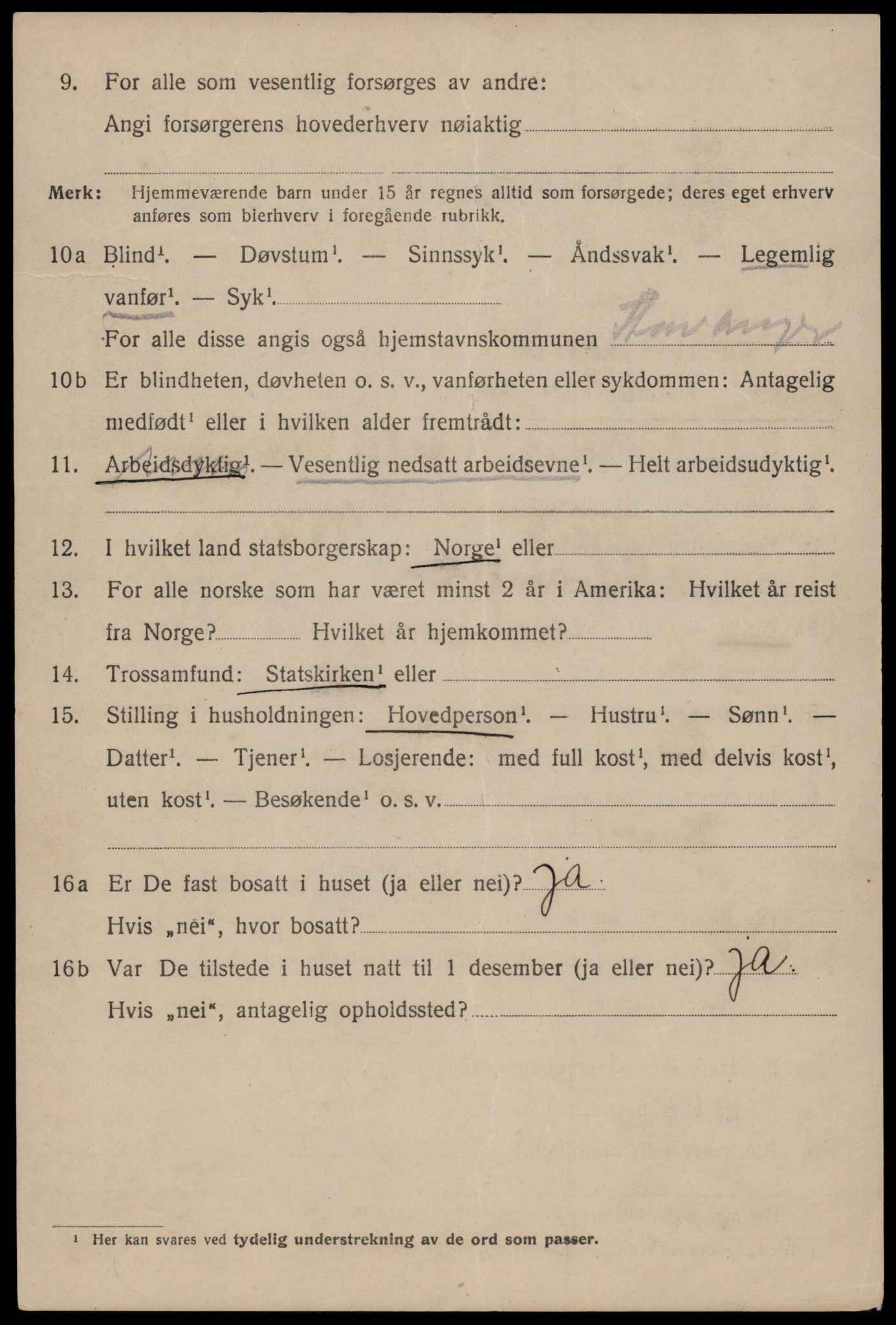 SAST, 1920 census for Stavanger, 1920, p. 66055