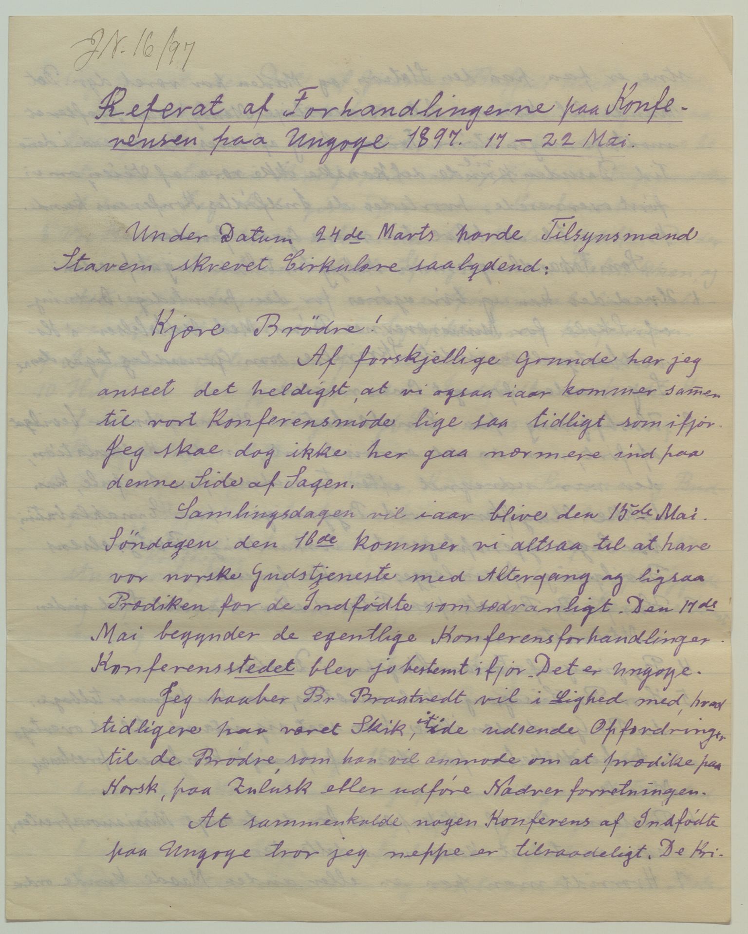 Det Norske Misjonsselskap - hovedadministrasjonen, VID/MA-A-1045/D/Da/Daa/L0041/0013: Konferansereferat og årsberetninger / Konferansereferat fra Sør-Afrika., 1897