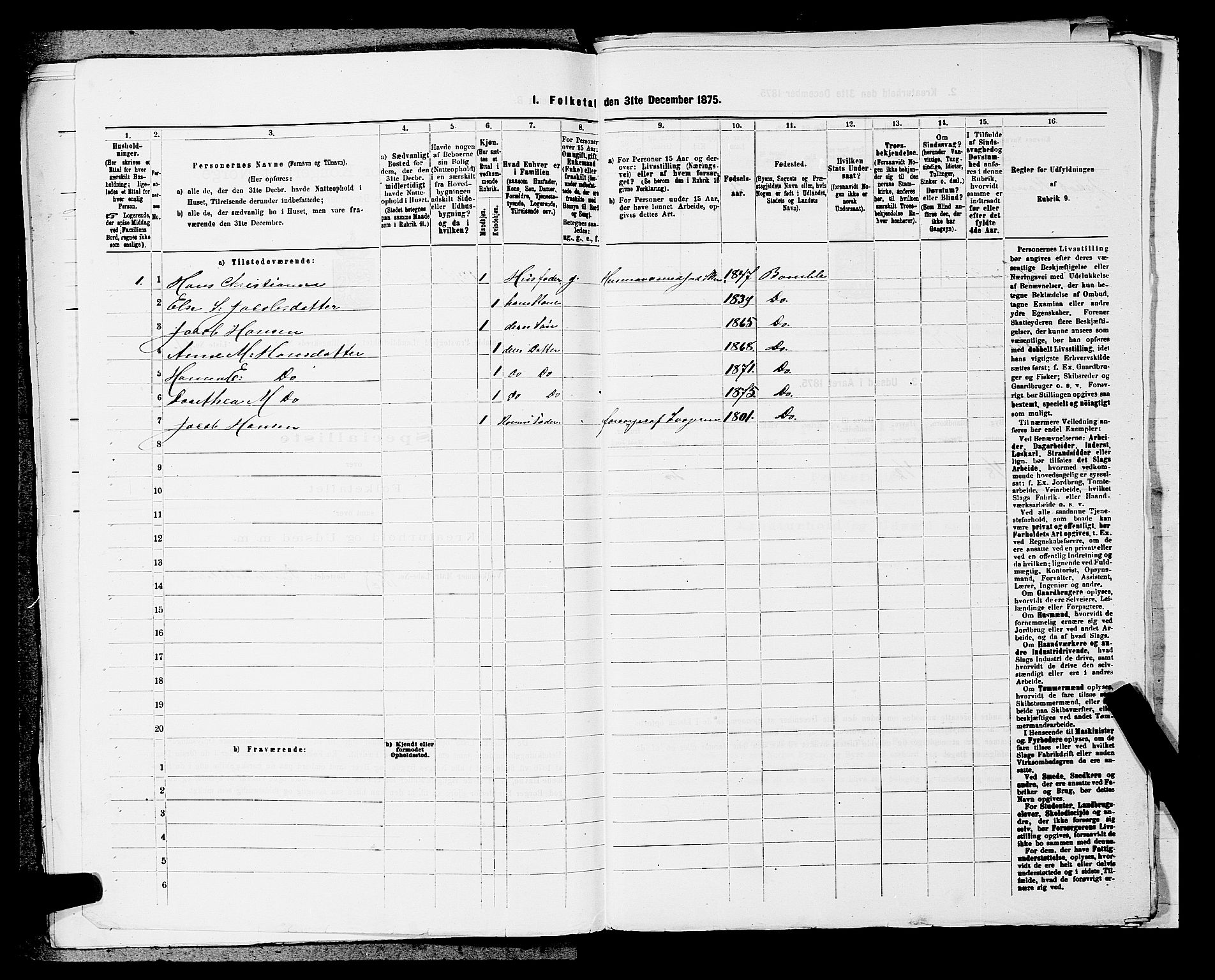 SAKO, 1875 census for 0814L Bamble/Bamble, 1875, p. 517