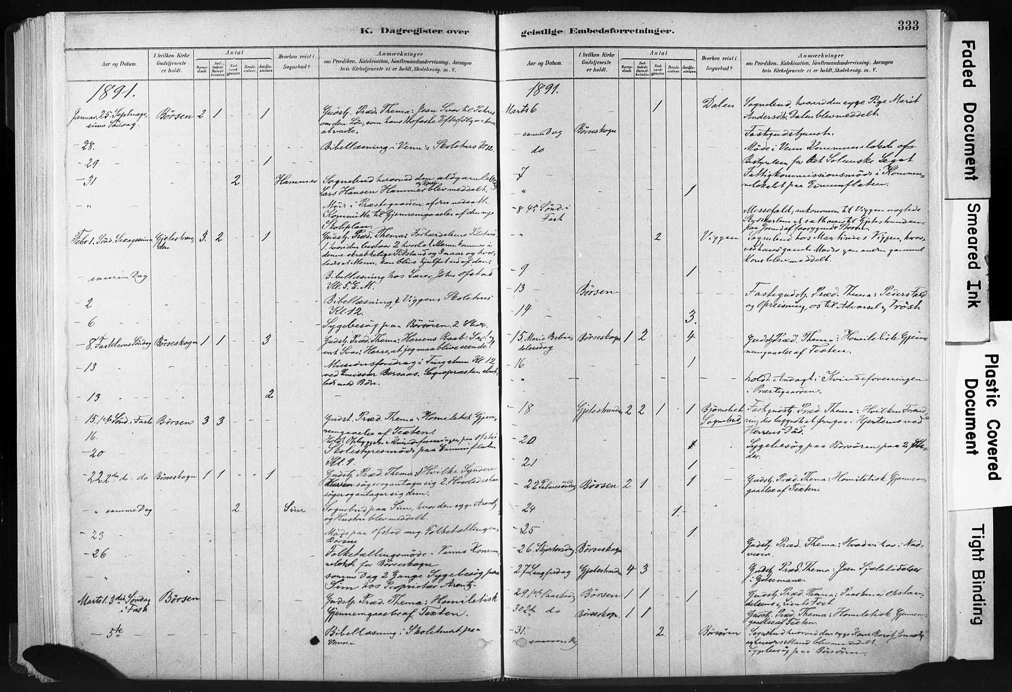 Ministerialprotokoller, klokkerbøker og fødselsregistre - Sør-Trøndelag, SAT/A-1456/665/L0773: Parish register (official) no. 665A08, 1879-1905, p. 333