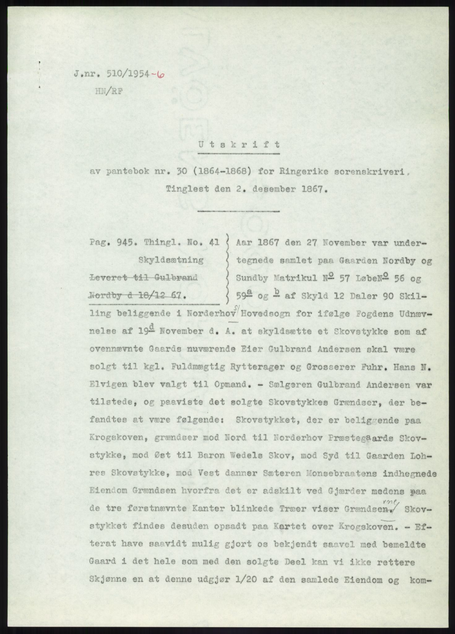 Statsarkivet i Kongsberg, SAKO/A-0001, 1944-1954, p. 123