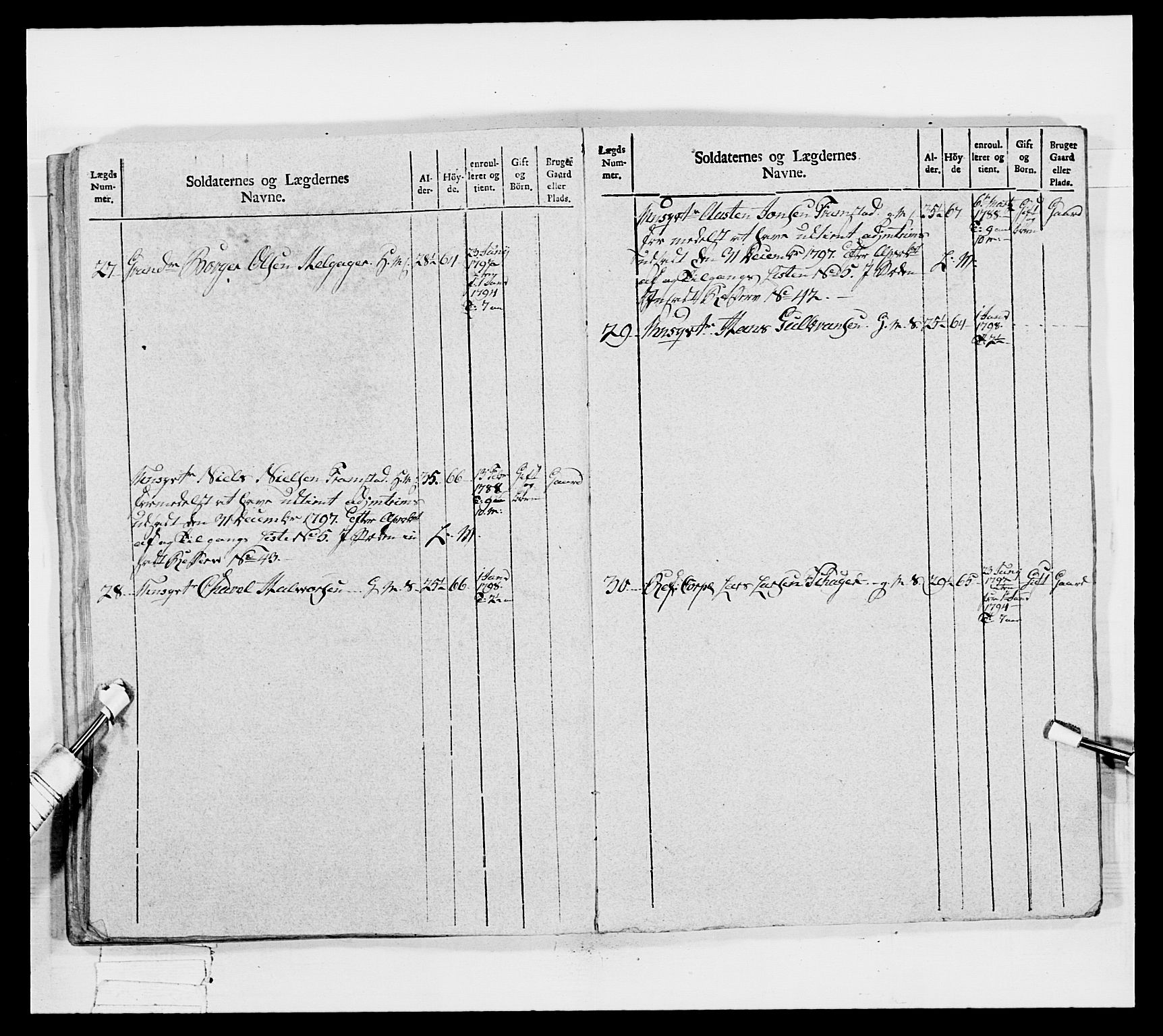 Generalitets- og kommissariatskollegiet, Det kongelige norske kommissariatskollegium, AV/RA-EA-5420/E/Eh/L0040: 1. Akershusiske nasjonale infanteriregiment, 1792-1800, p. 584