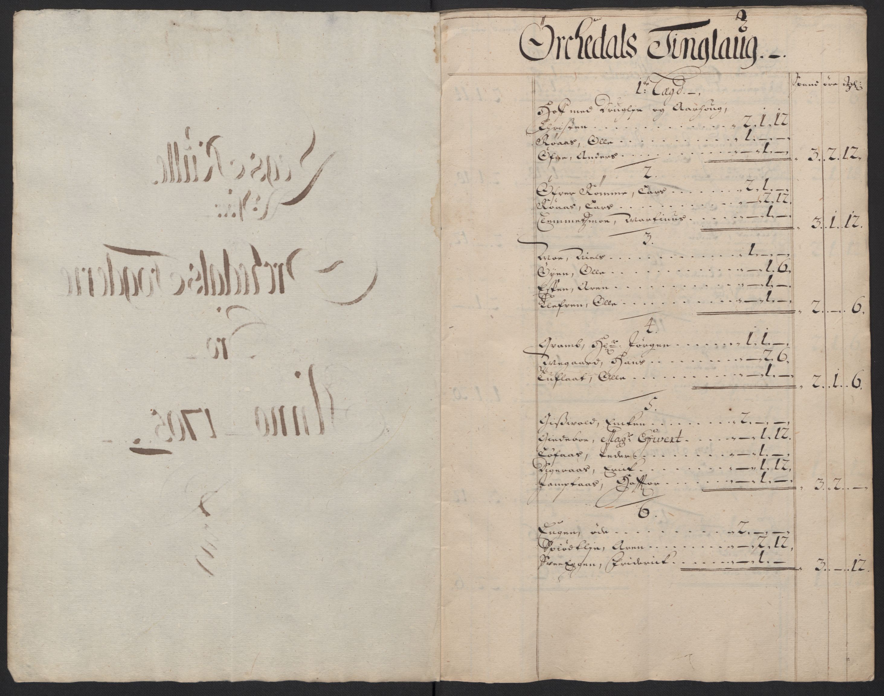 Rentekammeret inntil 1814, Reviderte regnskaper, Fogderegnskap, AV/RA-EA-4092/R60/L3955: Fogderegnskap Orkdal og Gauldal, 1705, p. 98