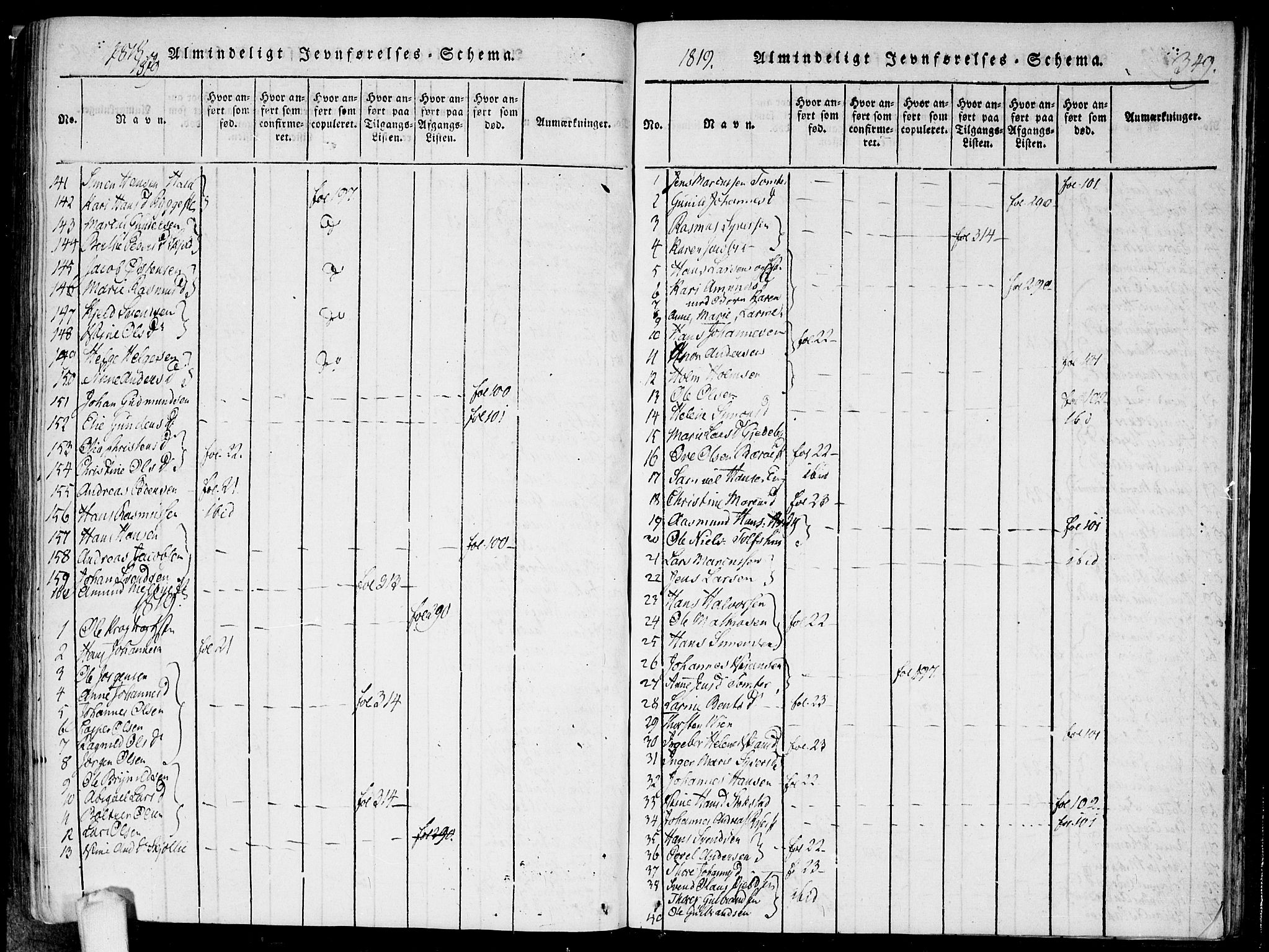 Hobøl prestekontor Kirkebøker, AV/SAO-A-2002/F/Fa/L0002: Parish register (official) no. I 2, 1814-1841, p. 349