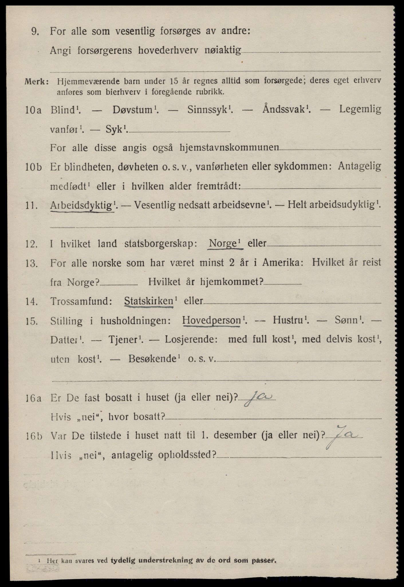 SAT, 1920 census for Borgund, 1920, p. 16807