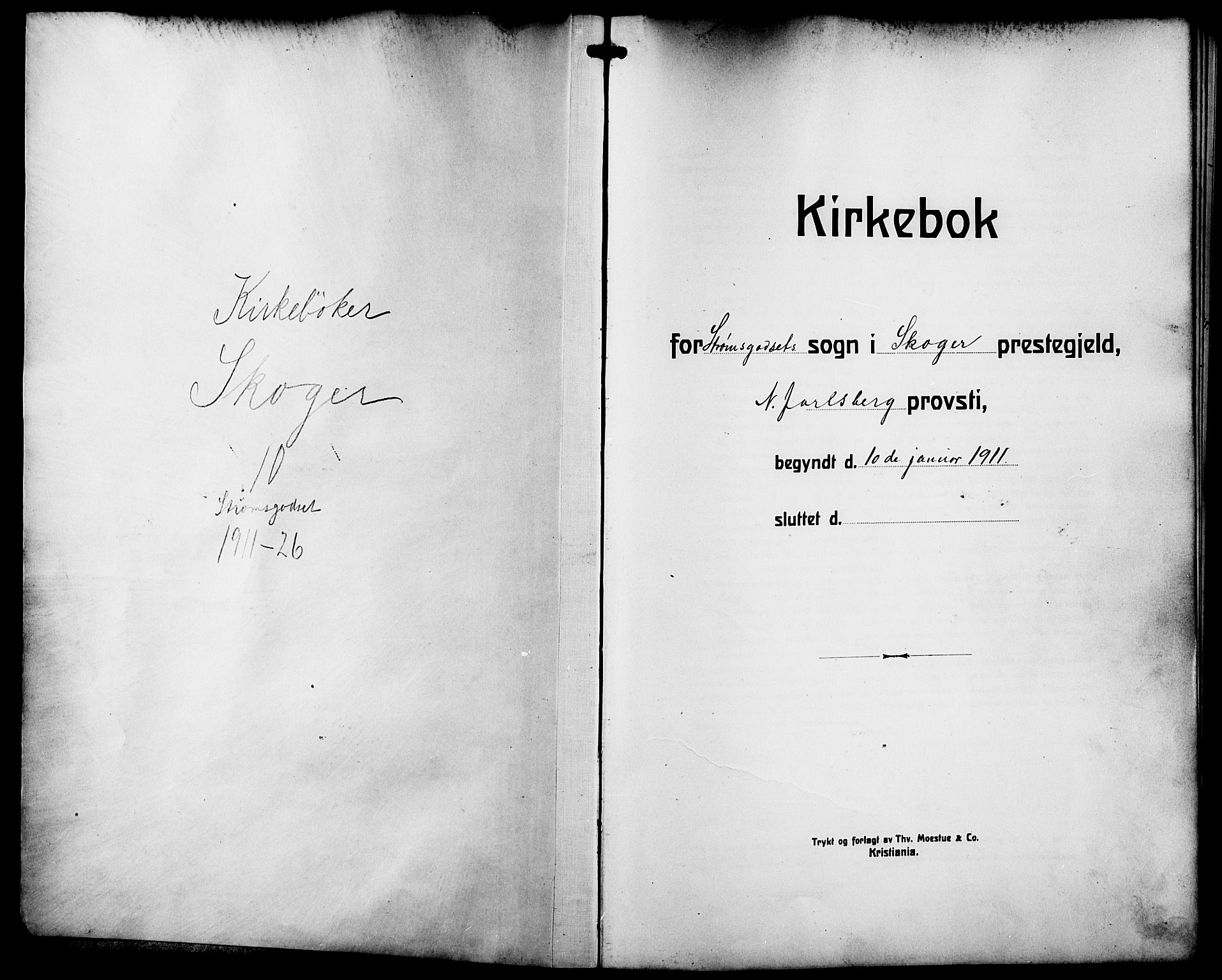 Strømsgodset kirkebøker, SAKO/A-324/G/Ga/L0003: Parish register (copy) no. 3, 1911-1926