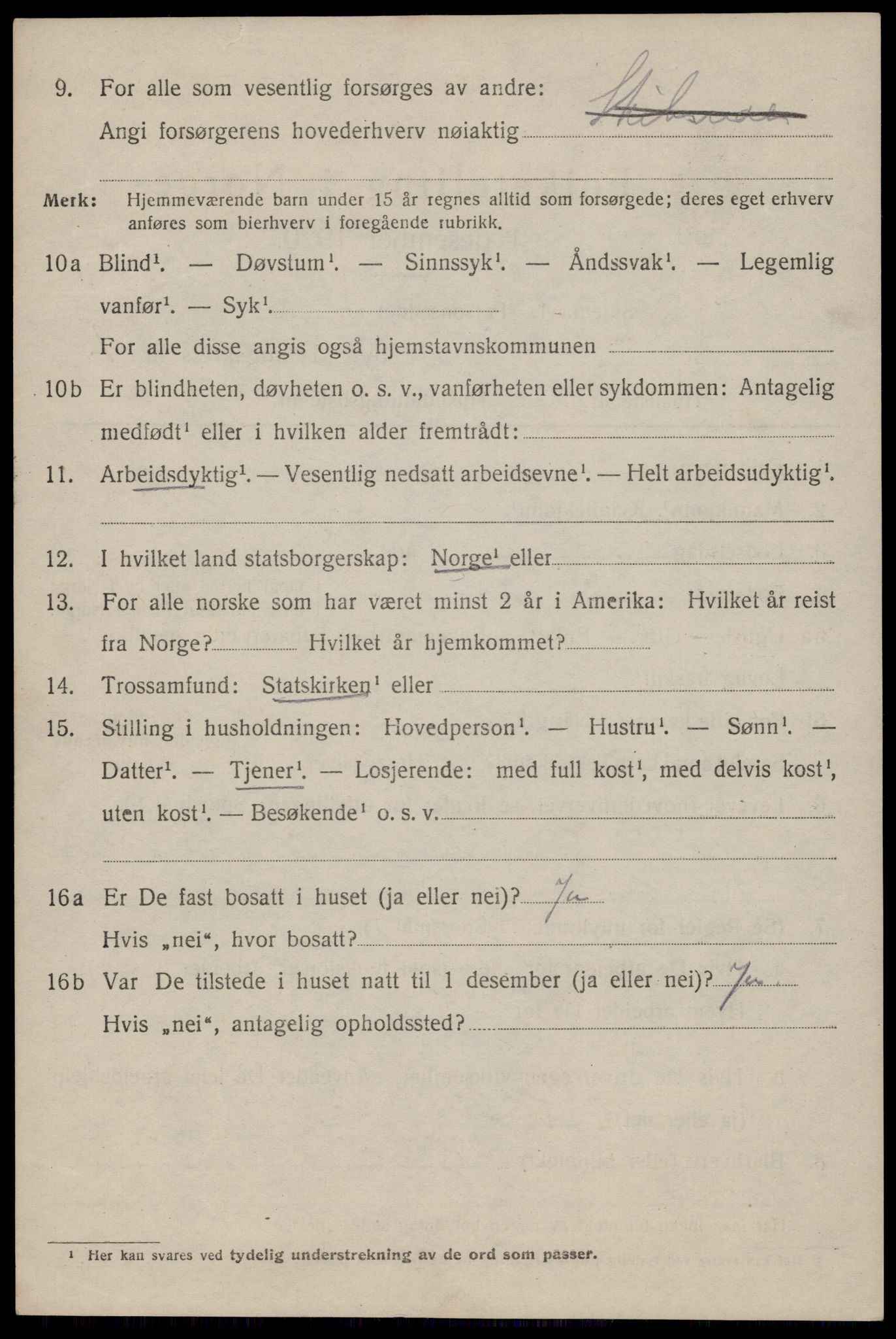 SAST, 1920 census for Haugesund, 1920, p. 12782