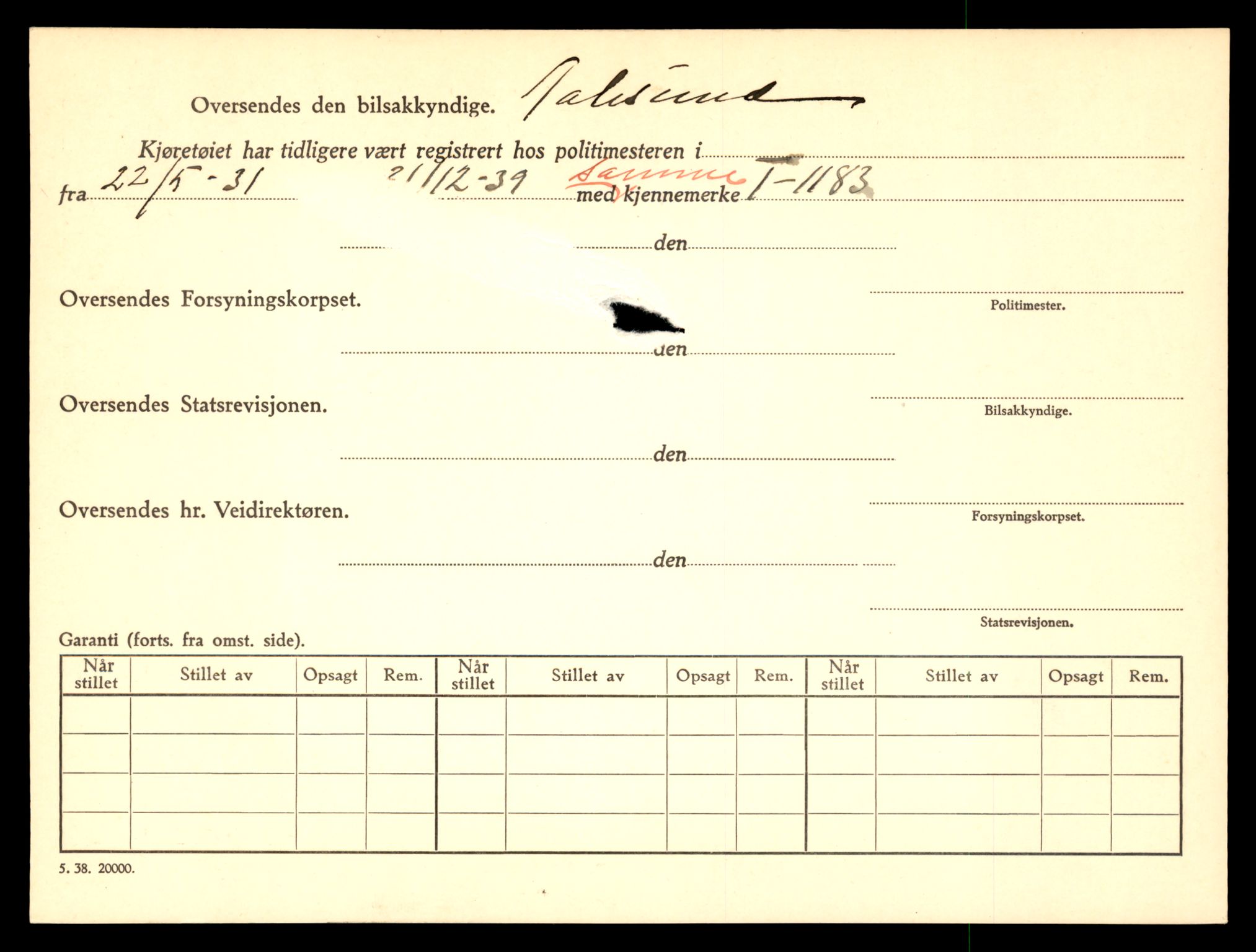 Møre og Romsdal vegkontor - Ålesund trafikkstasjon, AV/SAT-A-4099/F/Fe/L0011: Registreringskort for kjøretøy T 1170 - T 1289, 1927-1998, p. 360