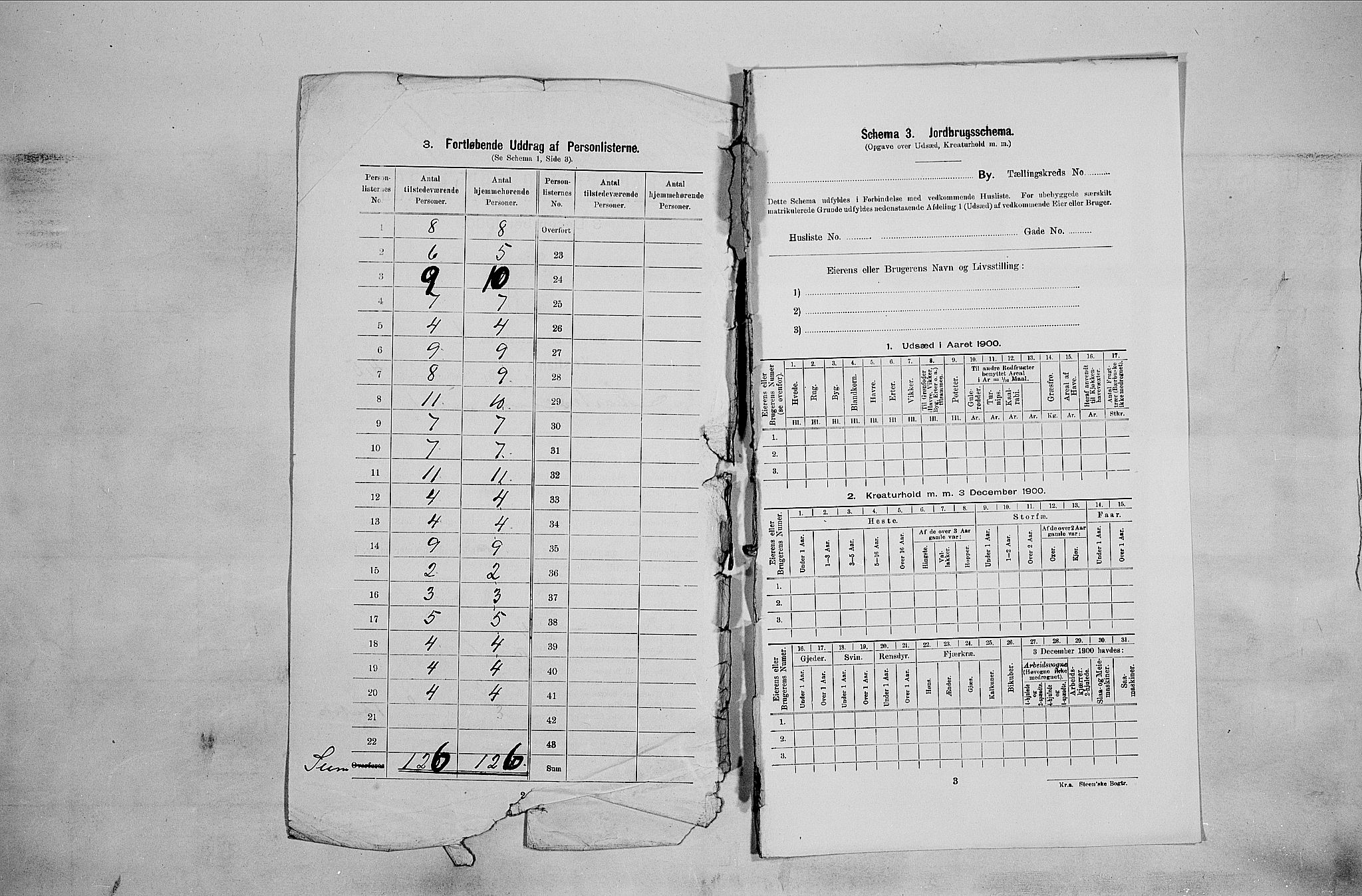 SAO, 1900 census for Kristiania, 1900, p. 57257