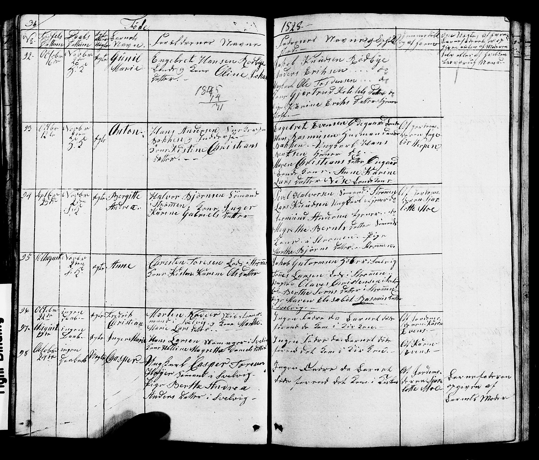 Hurum kirkebøker, AV/SAKO-A-229/G/Ga/L0002: Parish register (copy) no. I 2, 1827-1857, p. 36