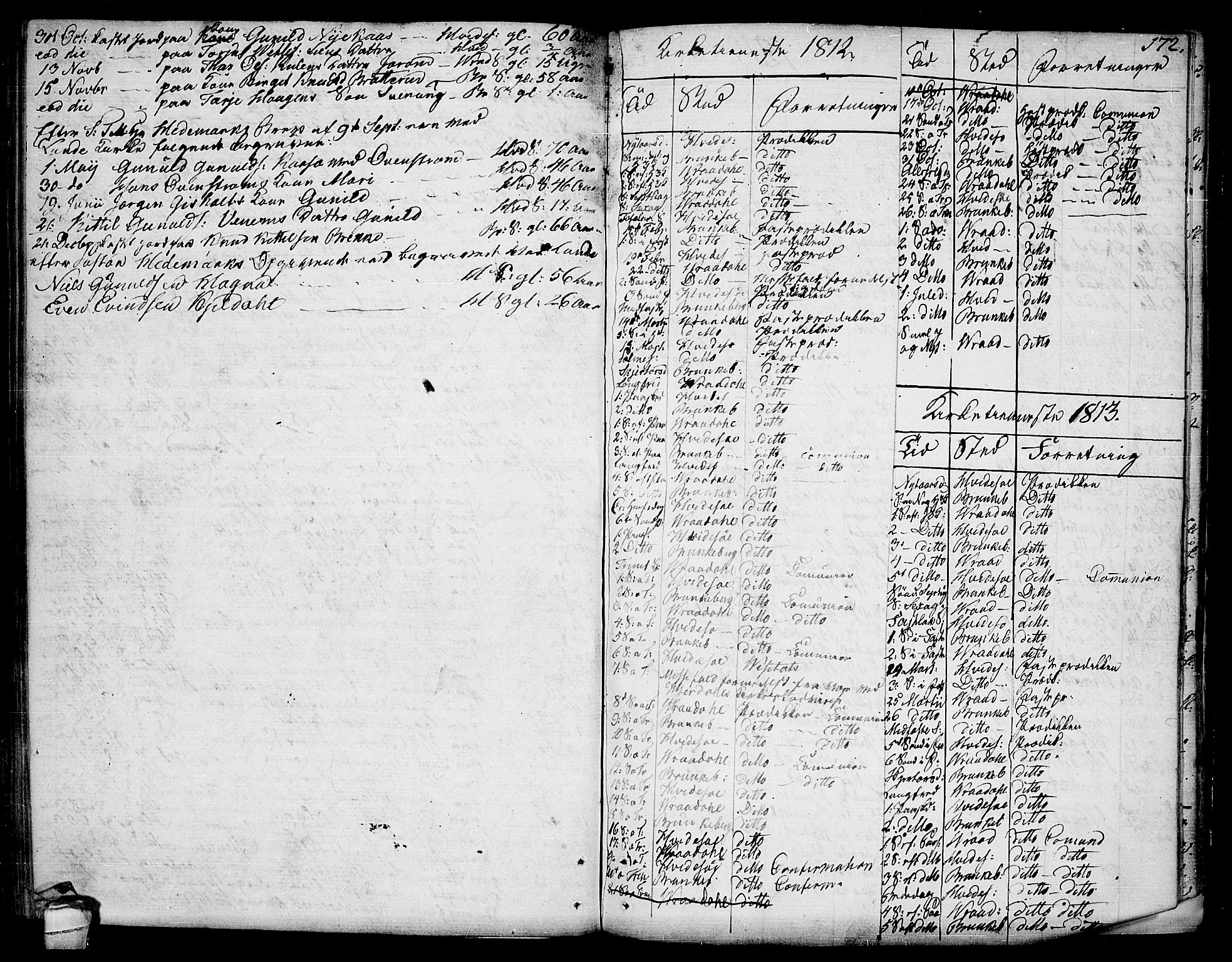 Kviteseid kirkebøker, SAKO/A-276/F/Fa/L0004: Parish register (official) no. I 4, 1800-1814, p. 172