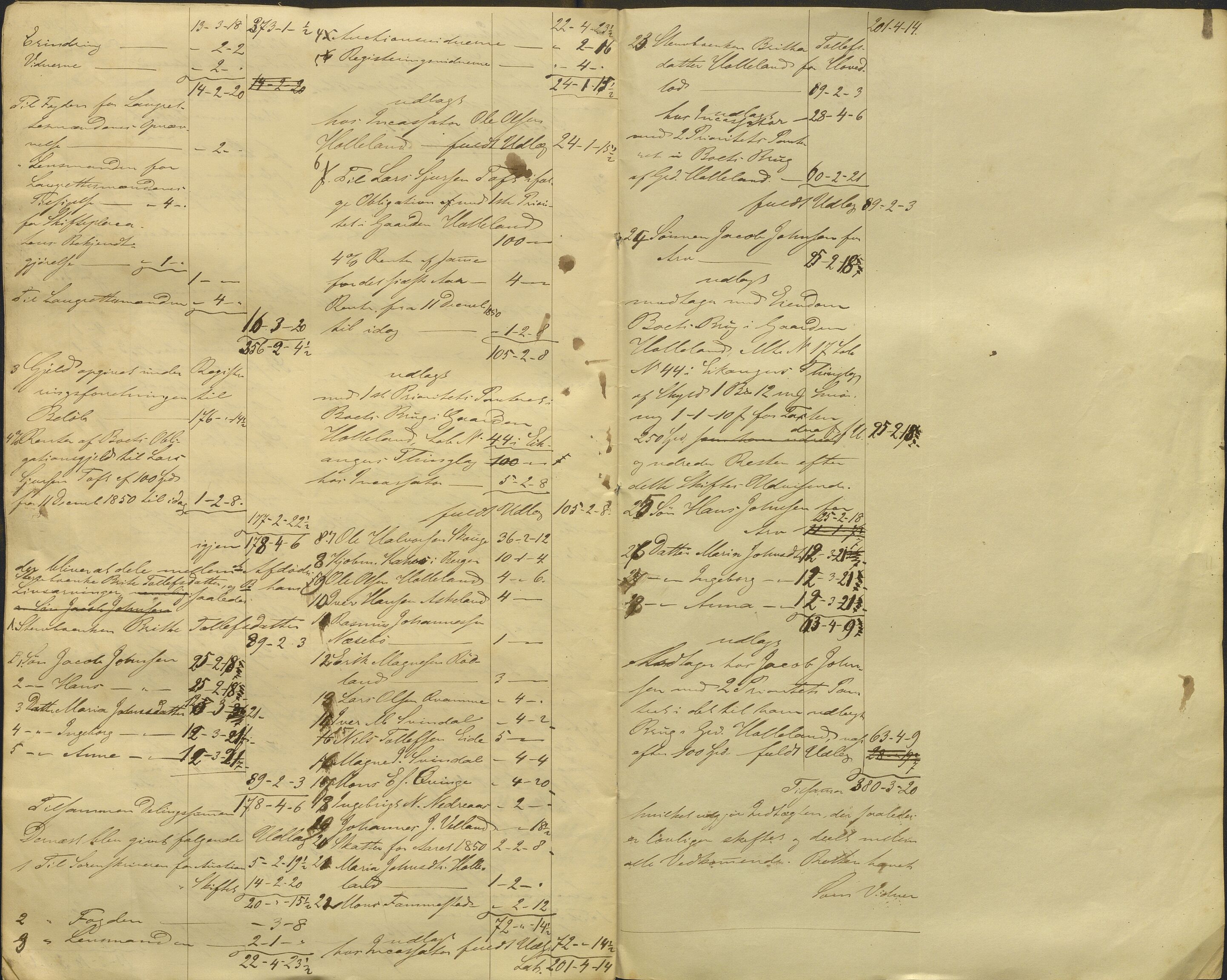 Nordhordland sorenskrivar, AV/SAB-A-2901/1/H/Hd/Hdb/L0001: Konsept til utlodningar, 1850-1852, p. 316