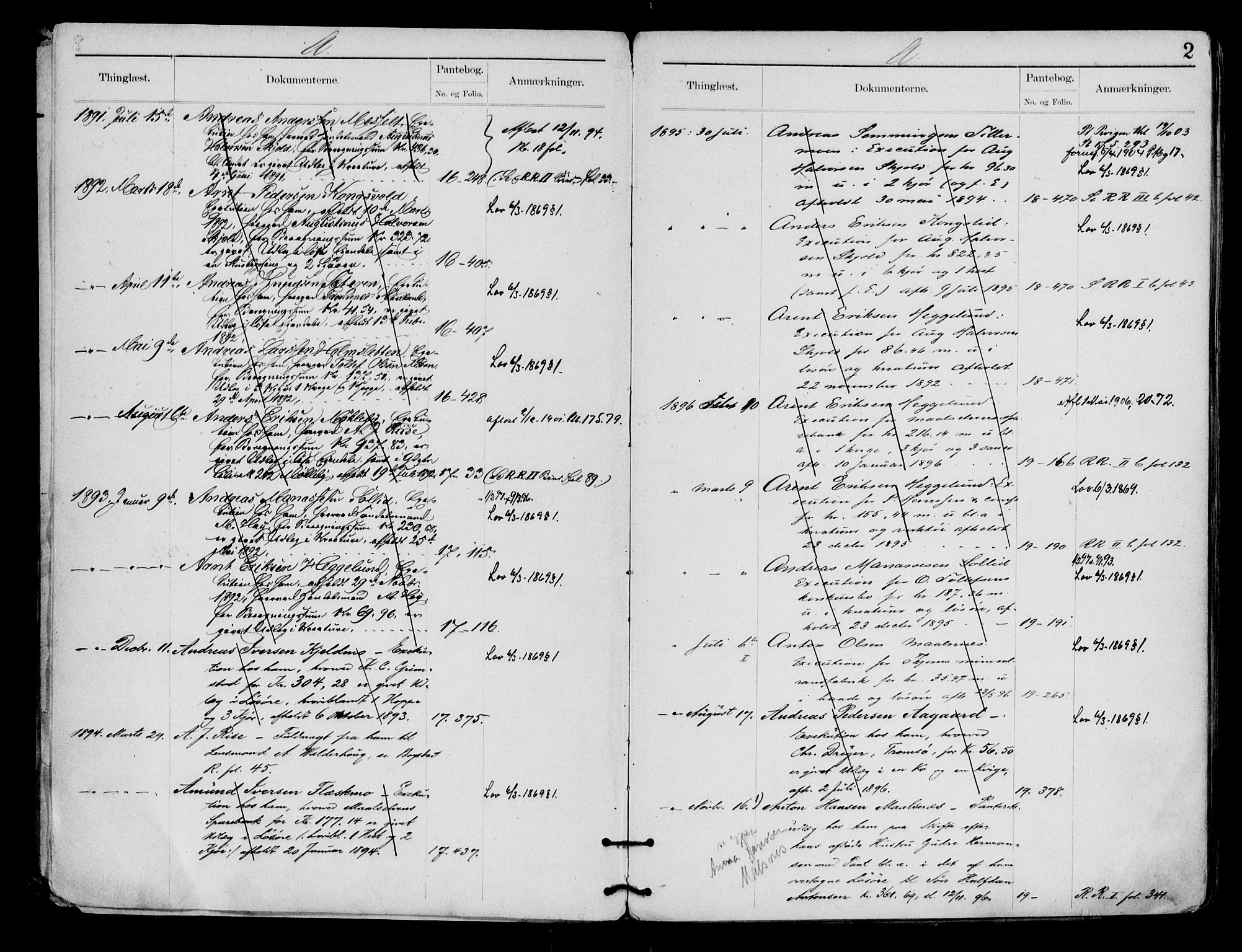 Malangen sorenskriveri, SATØ/SATØ-0051/1/G/Gd/L0030PR: Mortgage register no. 30, 1888-1930, p. 2