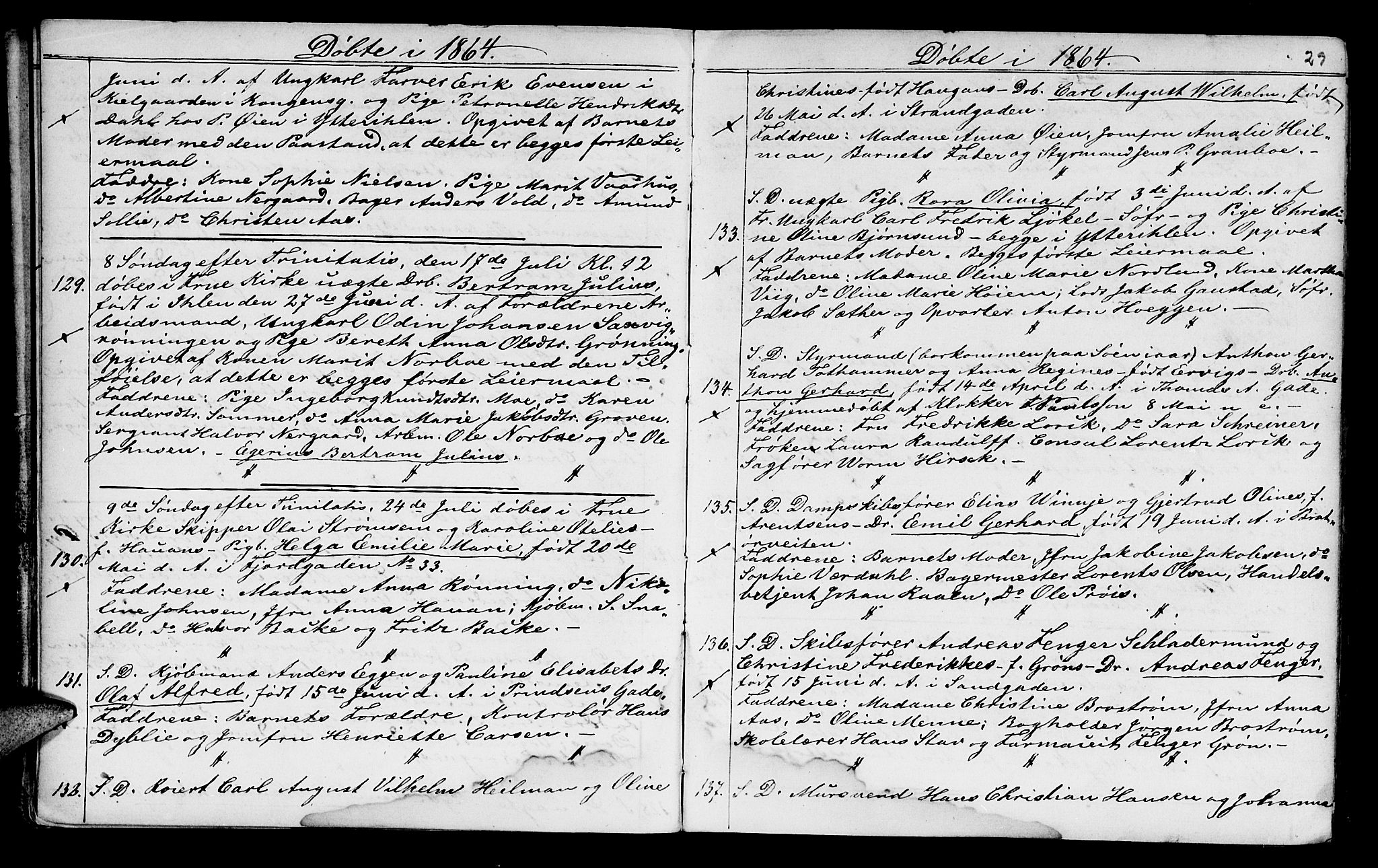 Ministerialprotokoller, klokkerbøker og fødselsregistre - Sør-Trøndelag, AV/SAT-A-1456/602/L0140: Parish register (copy) no. 602C08, 1864-1872, p. 28-29