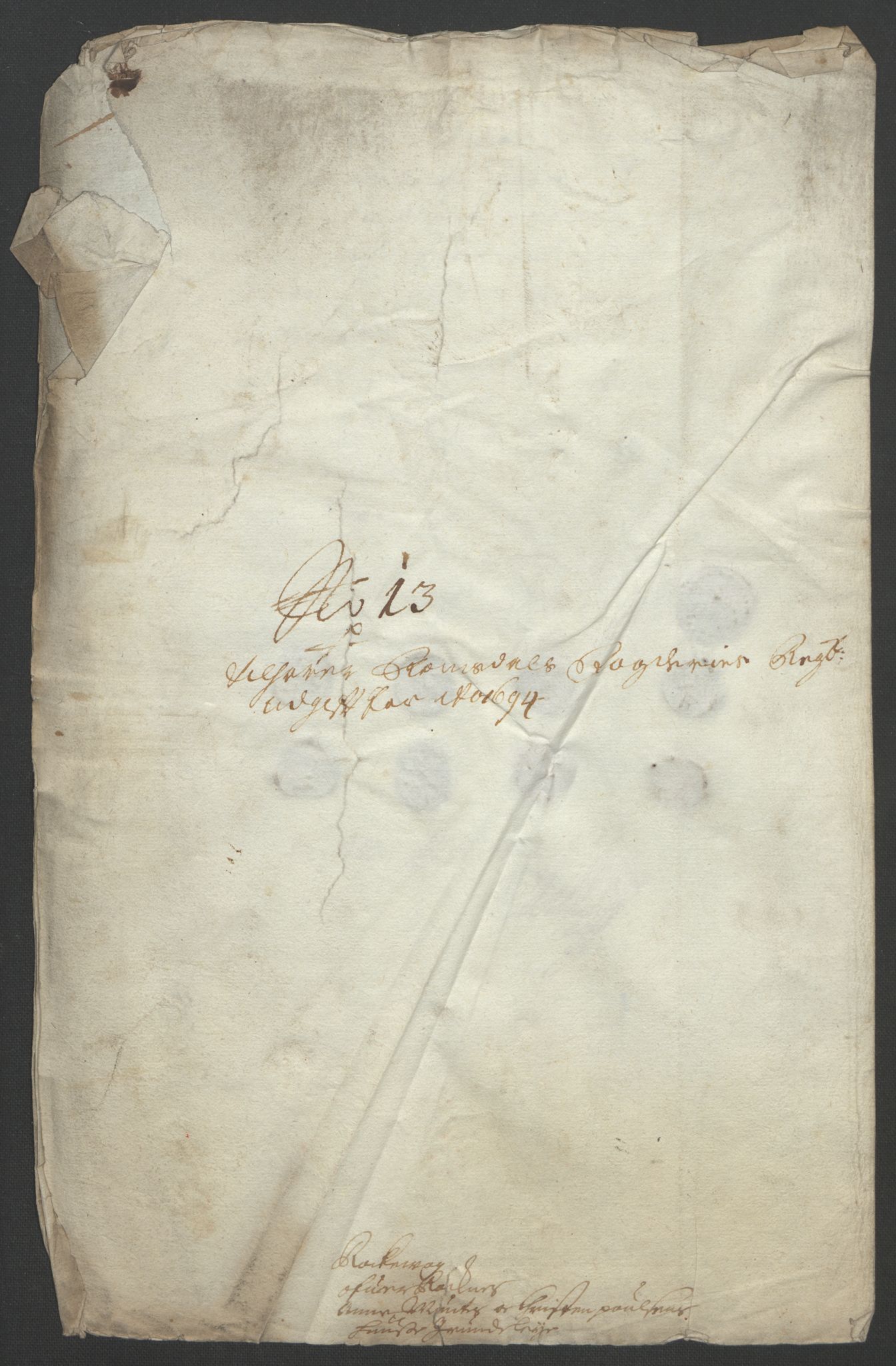 Rentekammeret inntil 1814, Reviderte regnskaper, Fogderegnskap, AV/RA-EA-4092/R55/L3651: Fogderegnskap Romsdal, 1693-1694, p. 160