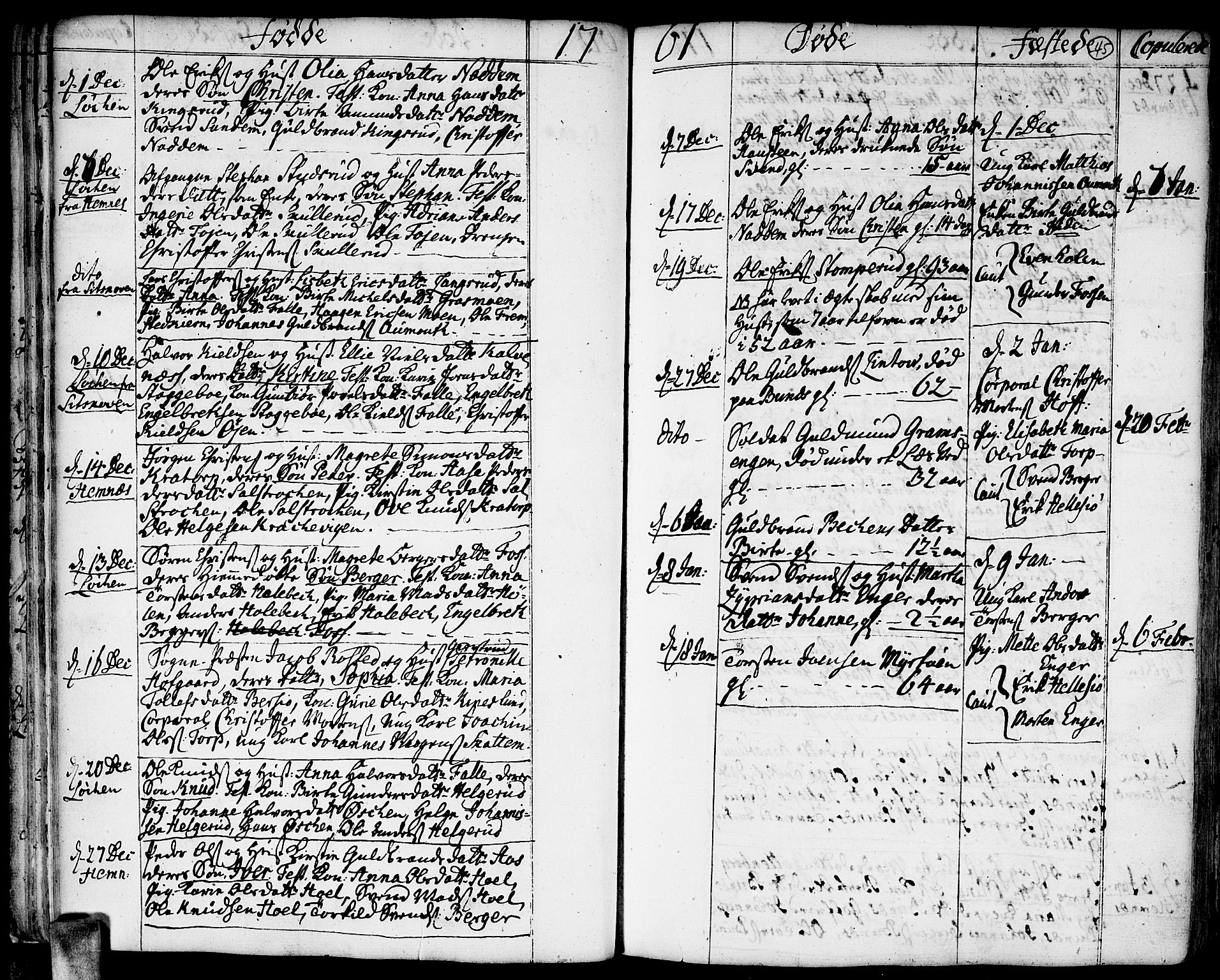 Høland prestekontor Kirkebøker, SAO/A-10346a/F/Fa/L0004: Parish register (official) no. I 4, 1757-1780, p. 45