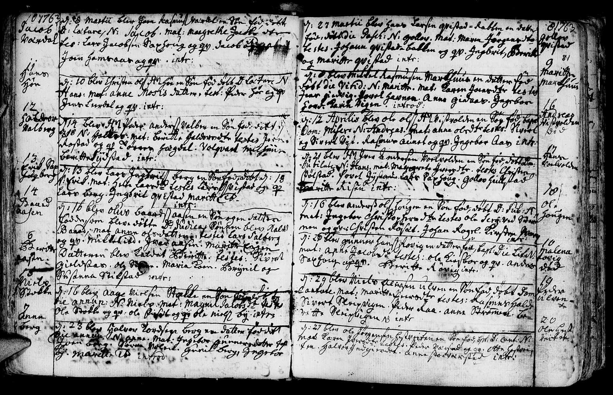 Ministerialprotokoller, klokkerbøker og fødselsregistre - Nord-Trøndelag, SAT/A-1458/730/L0273: Parish register (official) no. 730A02, 1762-1802, p. 81
