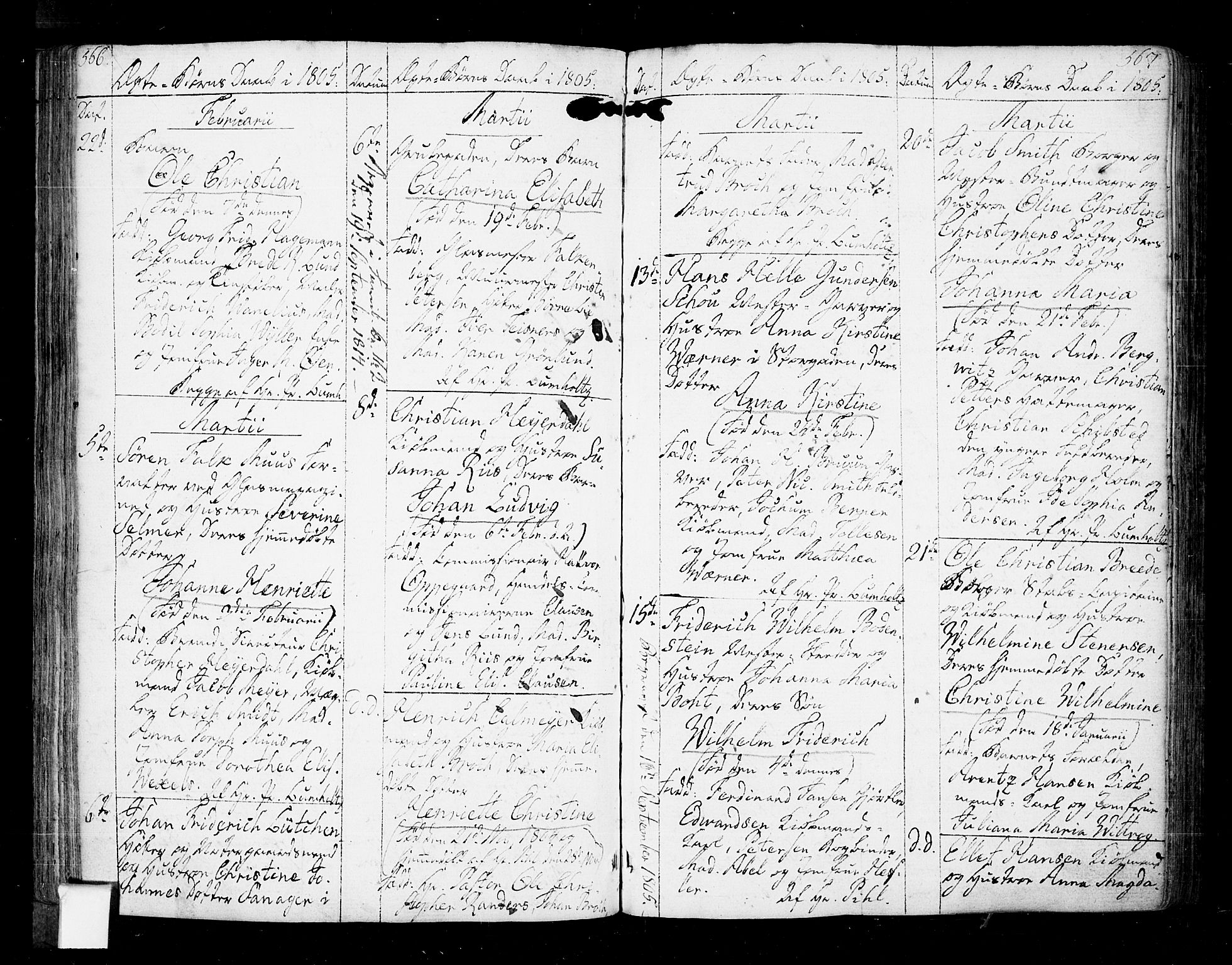 Oslo domkirke Kirkebøker, SAO/A-10752/F/Fa/L0005: Parish register (official) no. 5, 1787-1806, p. 566-567
