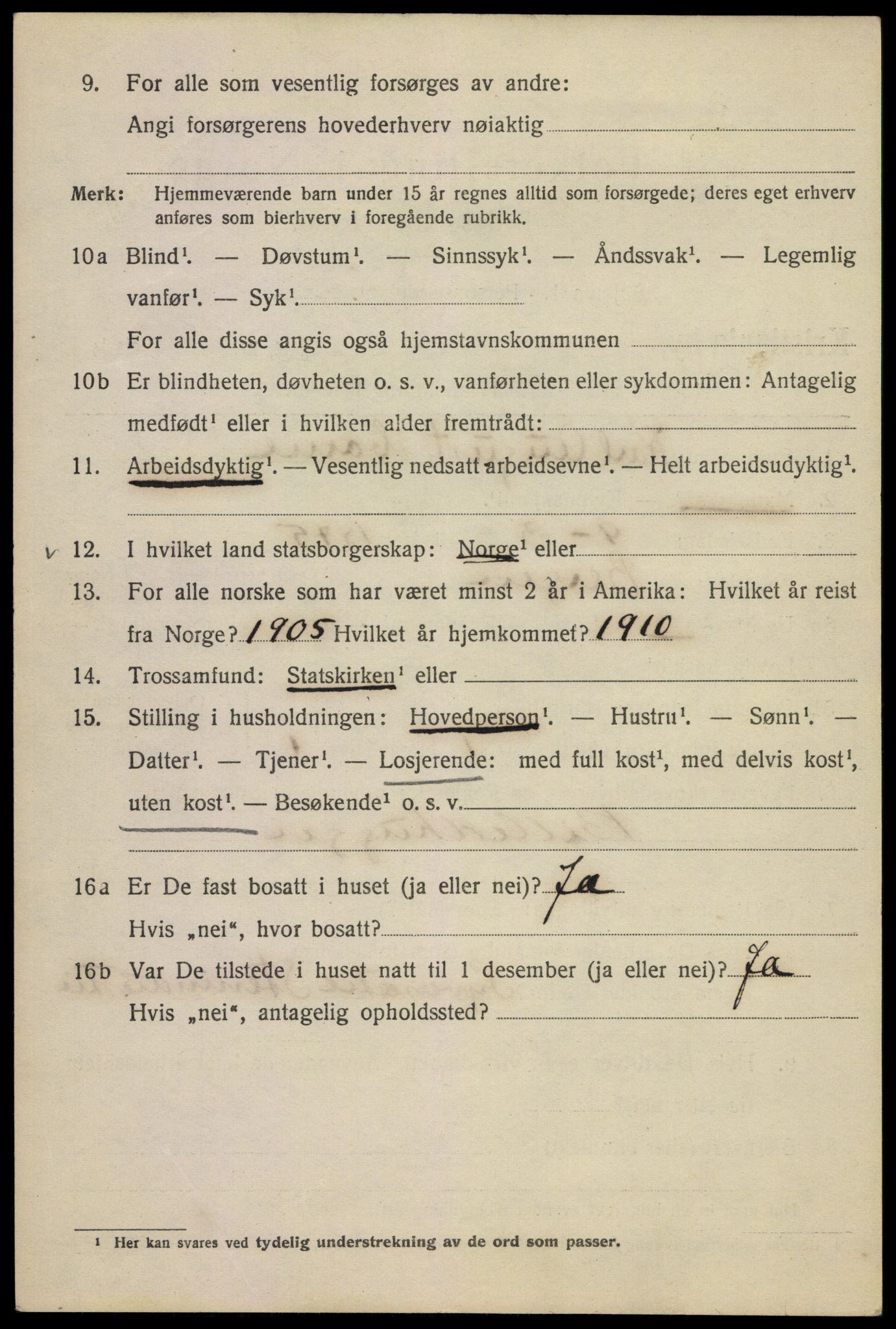 SAO, 1920 census for Kristiania, 1920, p. 331526