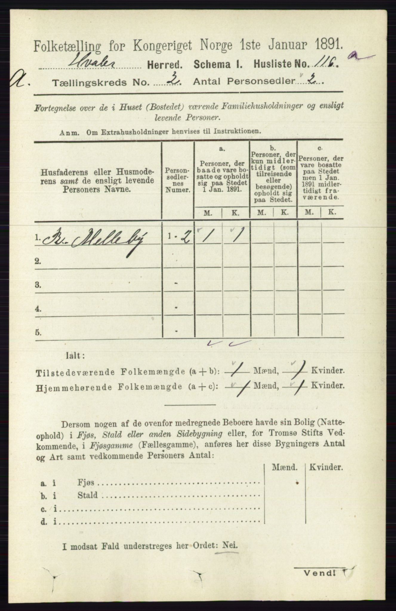 RA, 1891 census for 0111 Hvaler, 1891, p. 996