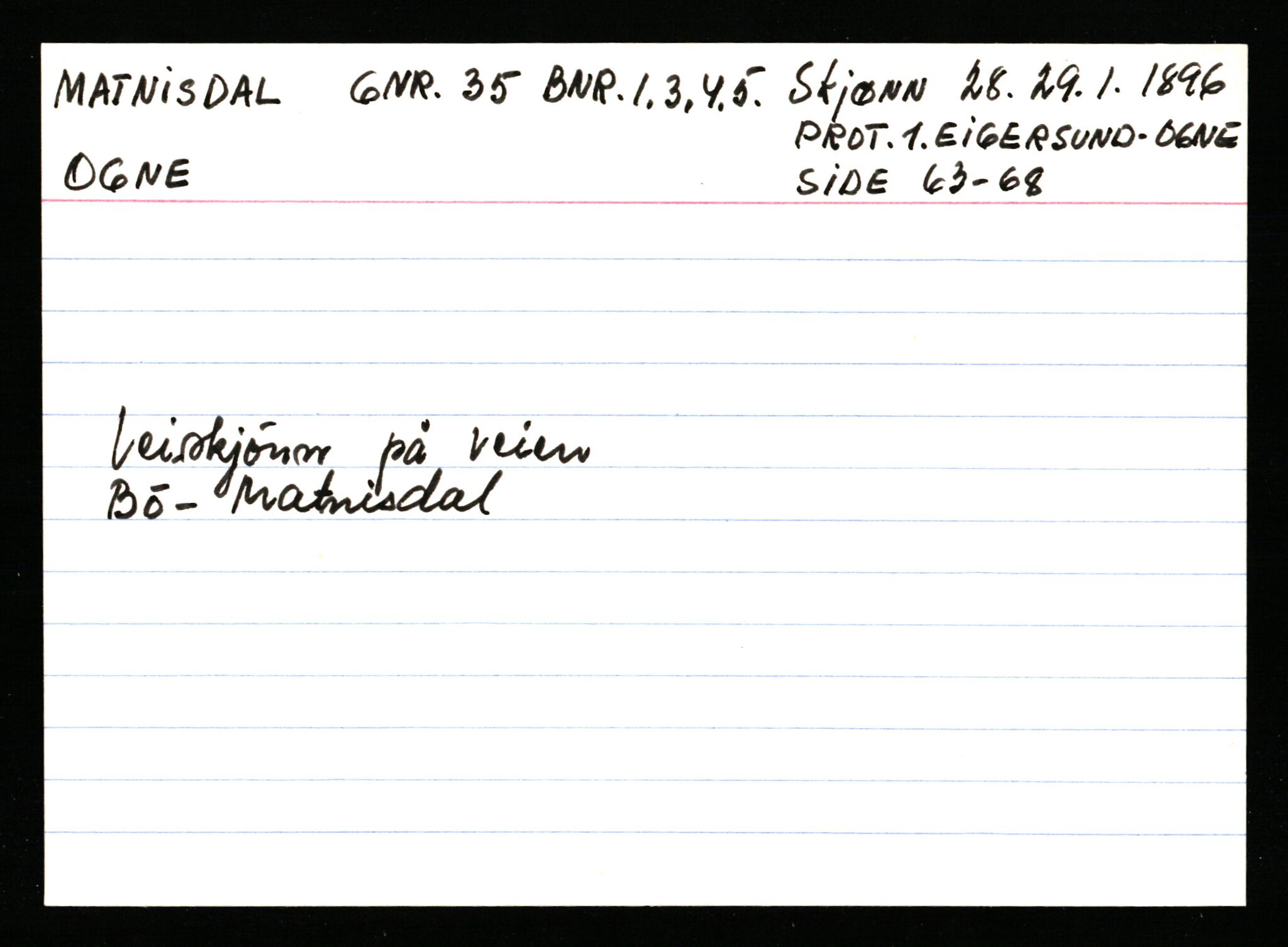 Statsarkivet i Stavanger, AV/SAST-A-101971/03/Y/Ym/L0037: Åstedskort sortert etter gårdsnavn: Lædre - Mauland, 1600-1950, p. 570