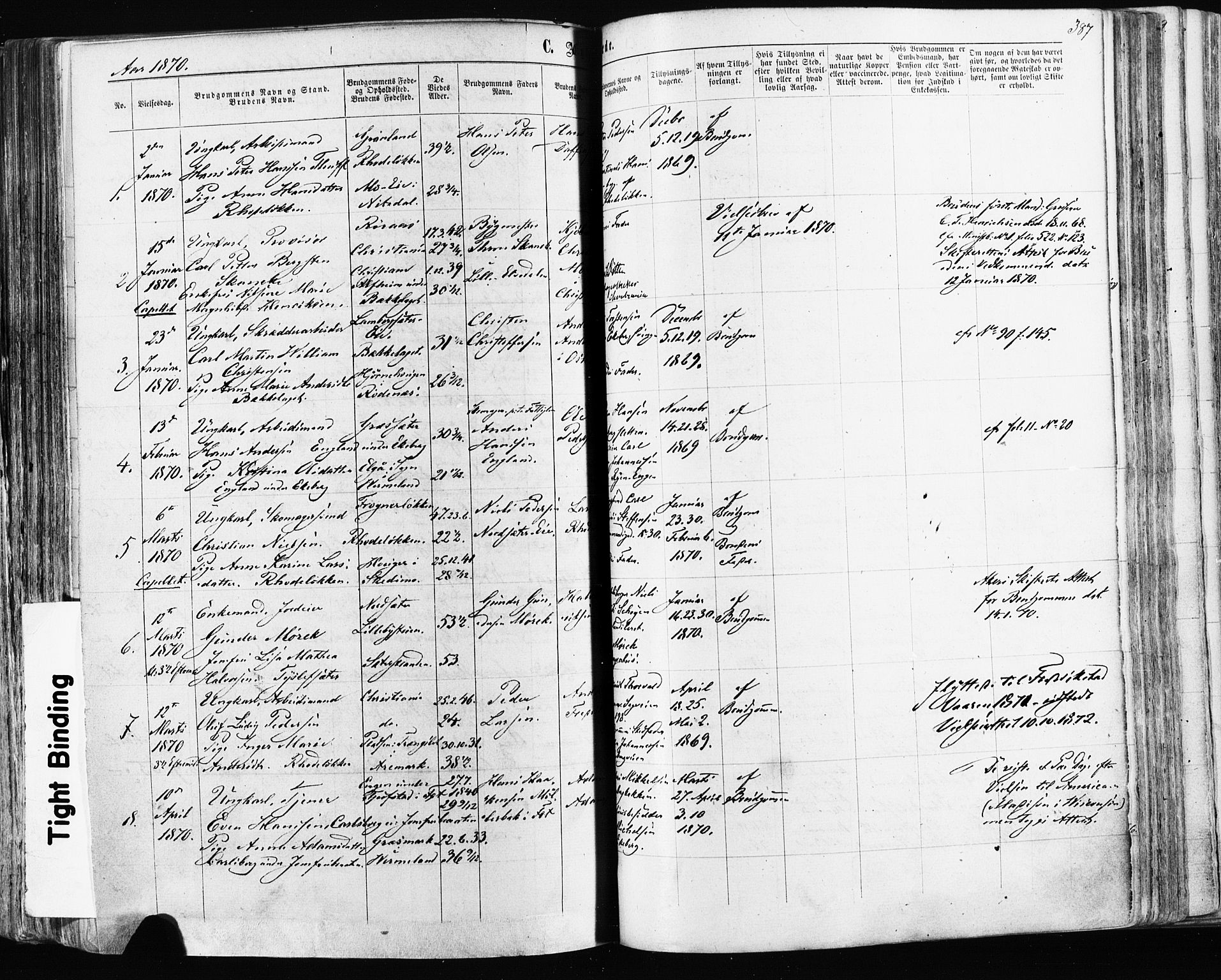 Østre Aker prestekontor Kirkebøker, AV/SAO-A-10840/F/Fa/L0003: Parish register (official) no. I 3, 1869-1875, p. 387