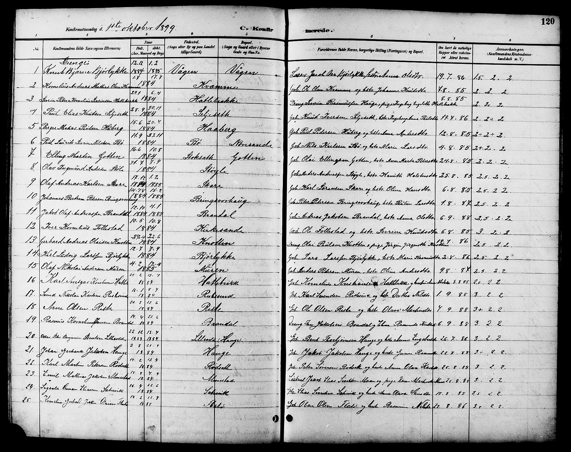 Ministerialprotokoller, klokkerbøker og fødselsregistre - Møre og Romsdal, AV/SAT-A-1454/503/L0049: Parish register (copy) no. 503C04, 1894-1915, p. 120