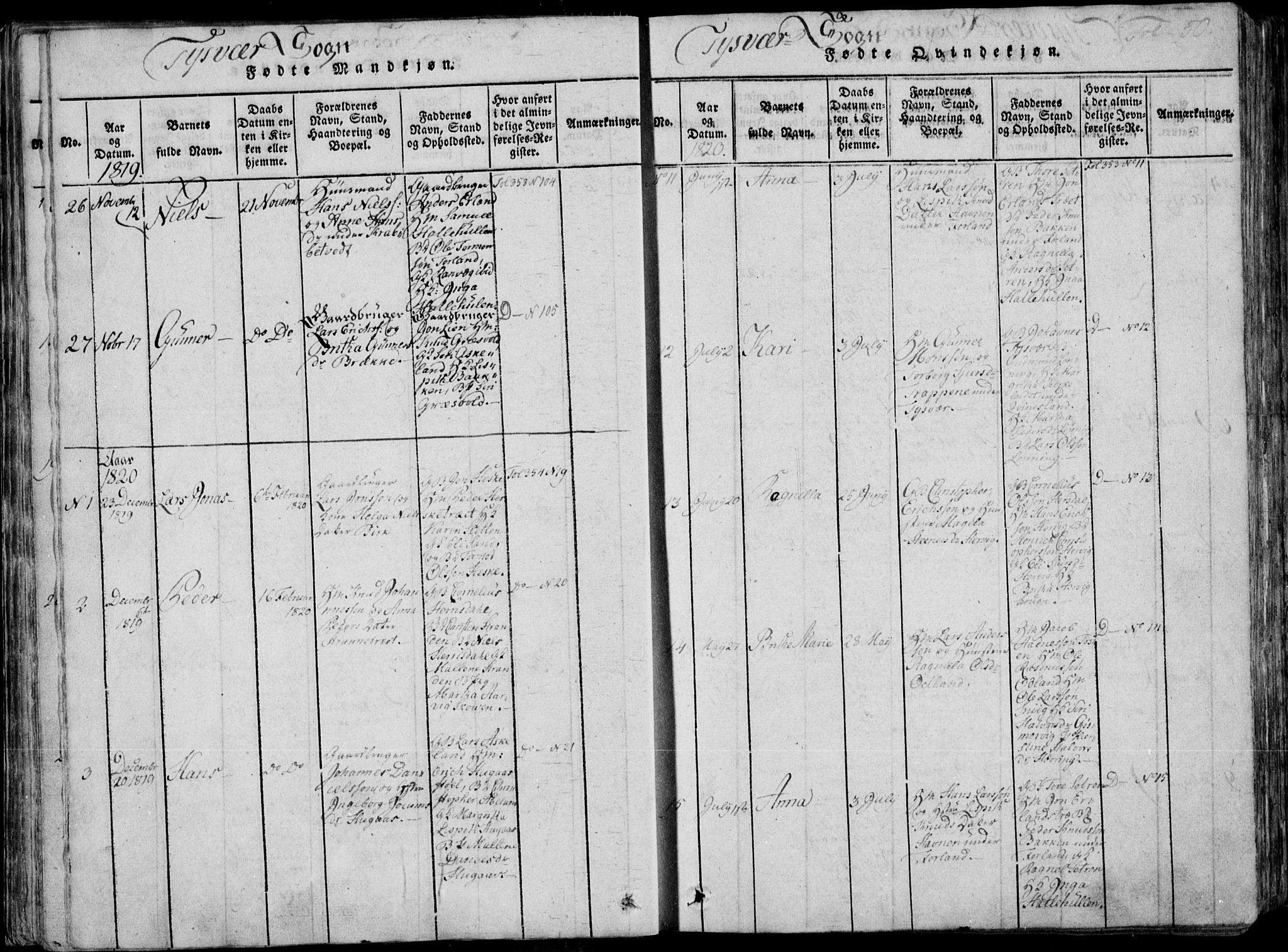 Skjold sokneprestkontor, AV/SAST-A-101847/H/Ha/Haa/L0004: Parish register (official) no. A 4 /1, 1815-1830, p. 50