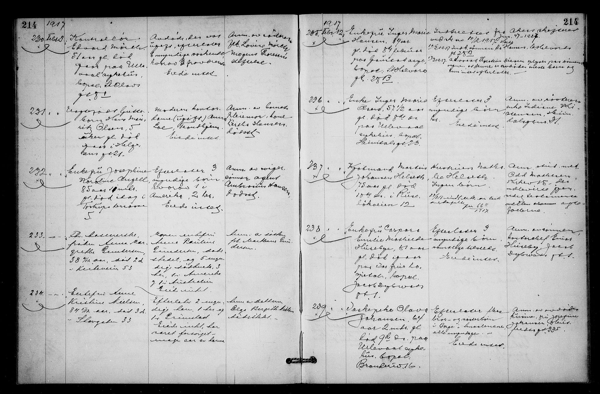 Oslo skifterett, AV/SAO-A-10383/G/Ga/Gac/L0008: Dødsfallsprotokoll, 1915-1917, p. 214