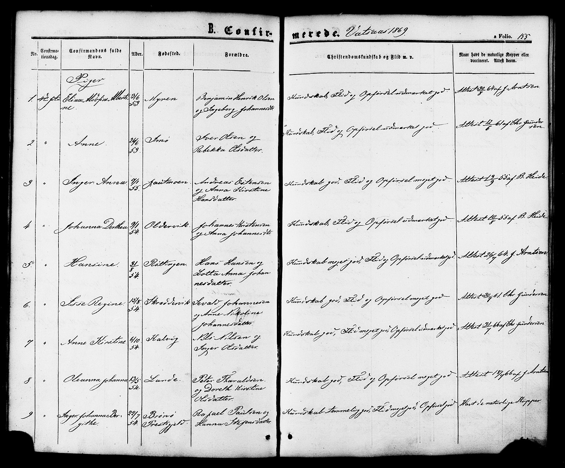 Ministerialprotokoller, klokkerbøker og fødselsregistre - Nordland, SAT/A-1459/810/L0146: Parish register (official) no. 810A08 /1, 1862-1874, p. 155